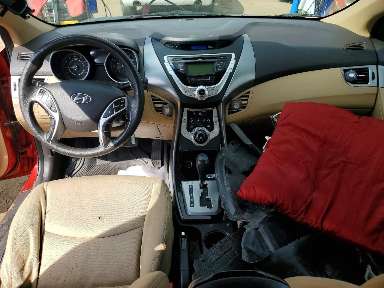 2011 Hyundai Elantra Gls Red vin: KMHDH4AE6BU132652