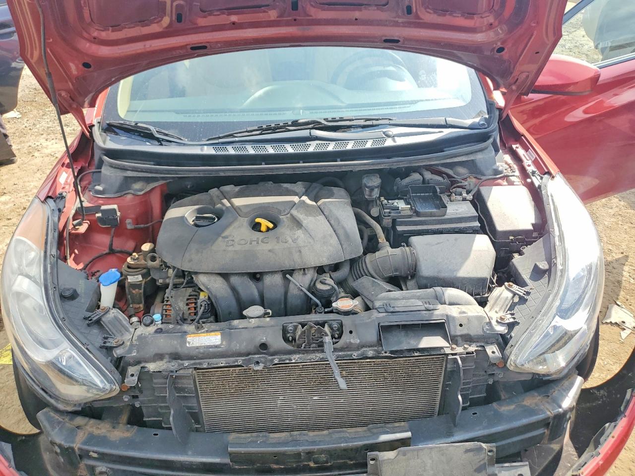 2011 Hyundai Elantra Gls Red vin: KMHDH4AE6BU132652