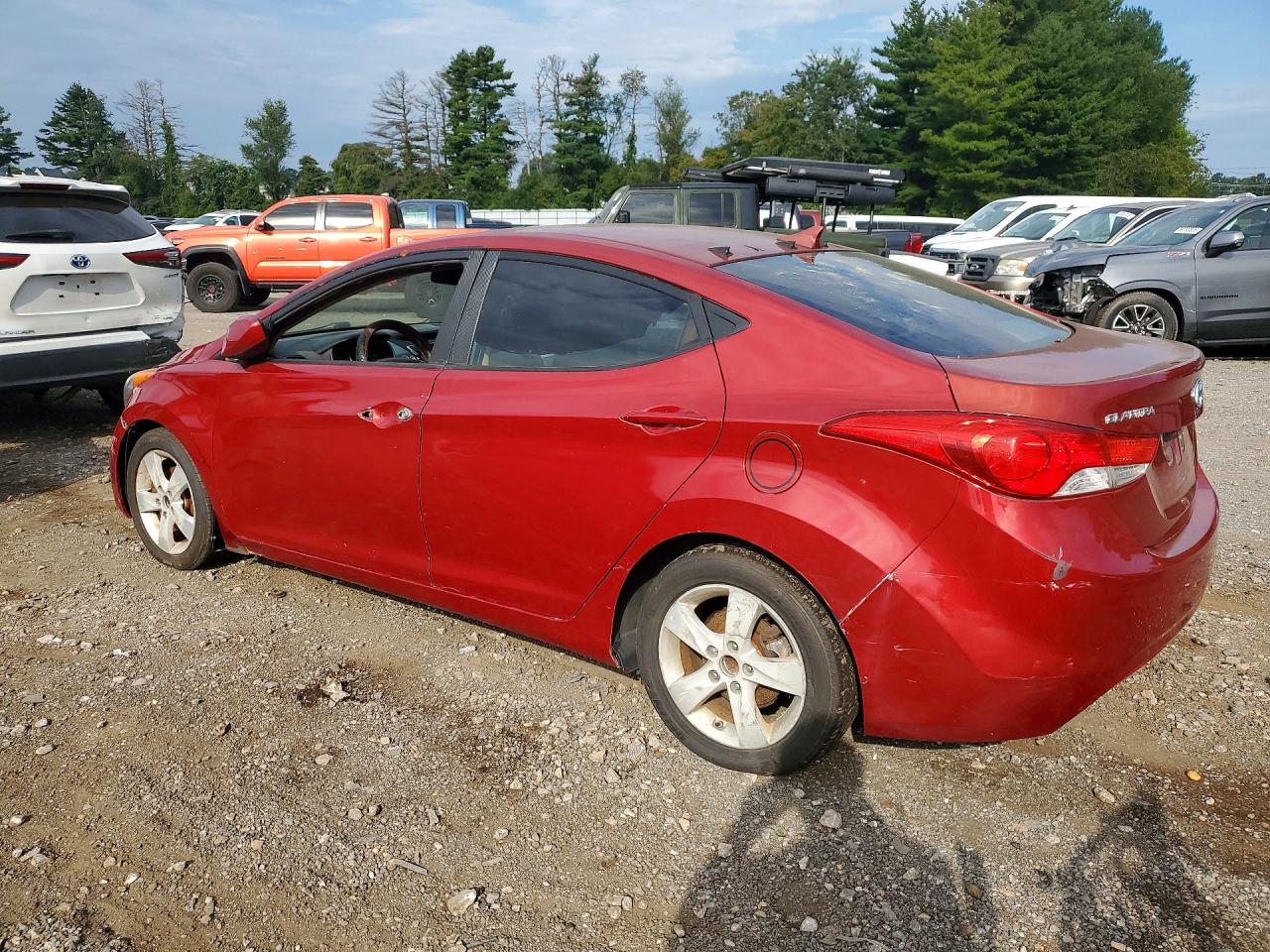 2011 Hyundai Elantra Gls Red vin: KMHDH4AE6BU137124