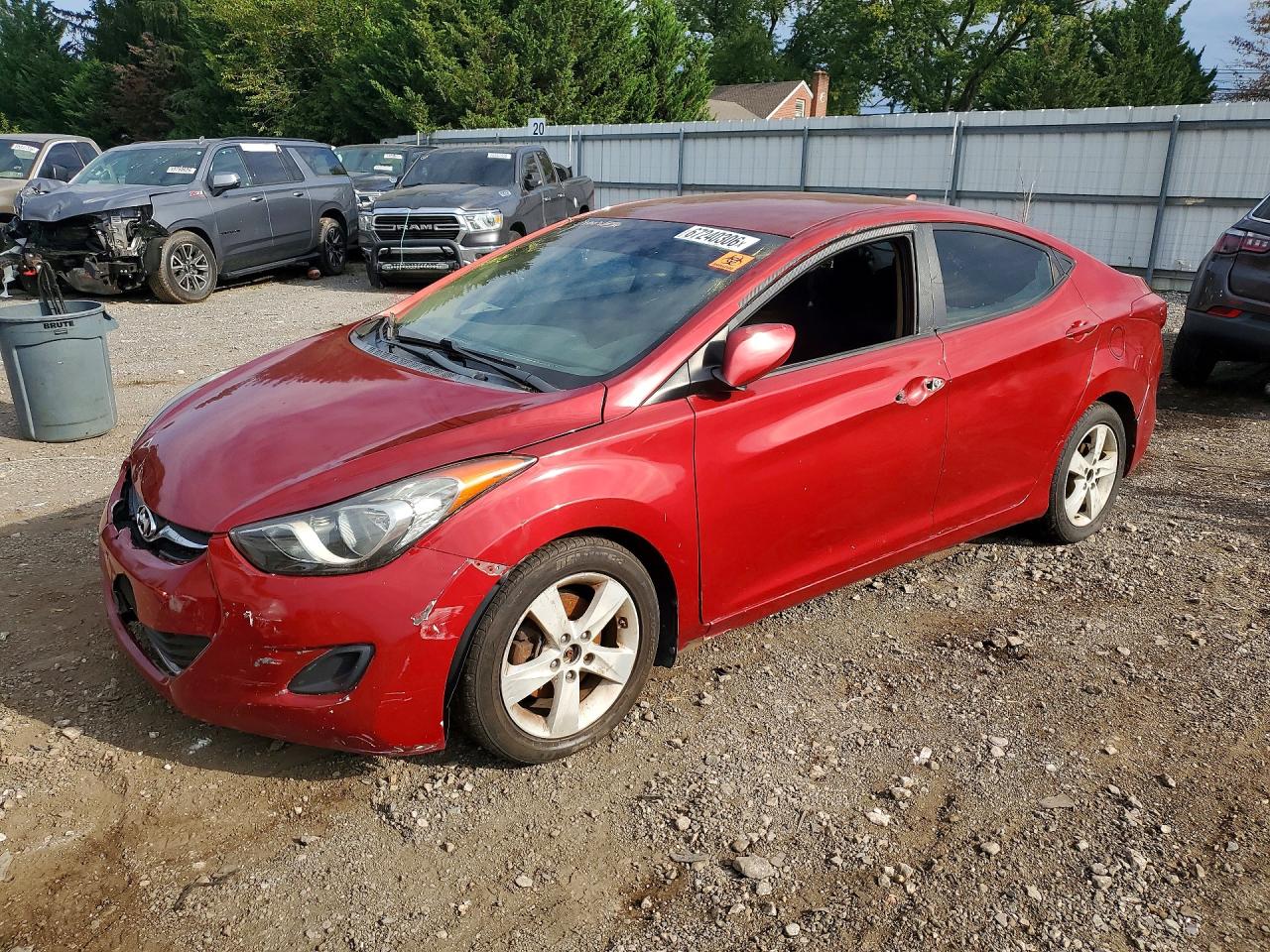 2011 Hyundai Elantra Gls Red vin: KMHDH4AE6BU137124