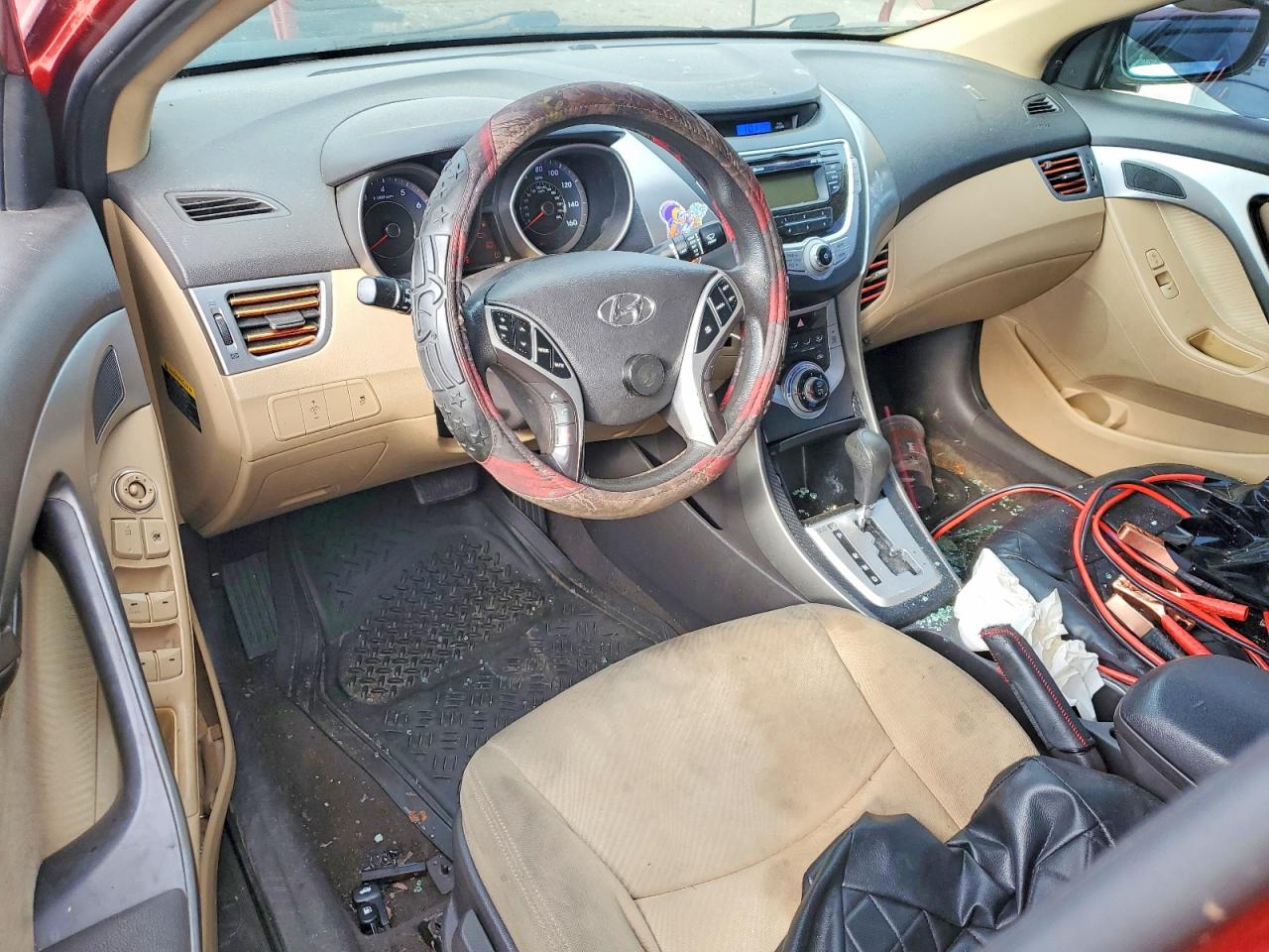 2011 Hyundai Elantra Gls Red vin: KMHDH4AE6BU137124