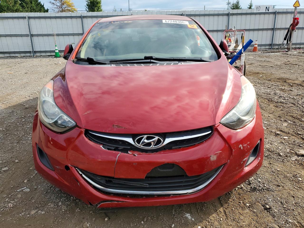 2011 Hyundai Elantra Gls Red vin: KMHDH4AE6BU137124