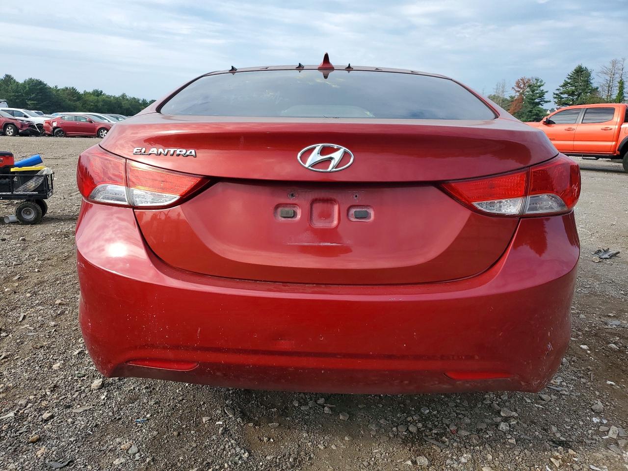 2011 Hyundai Elantra Gls Red vin: KMHDH4AE6BU137124