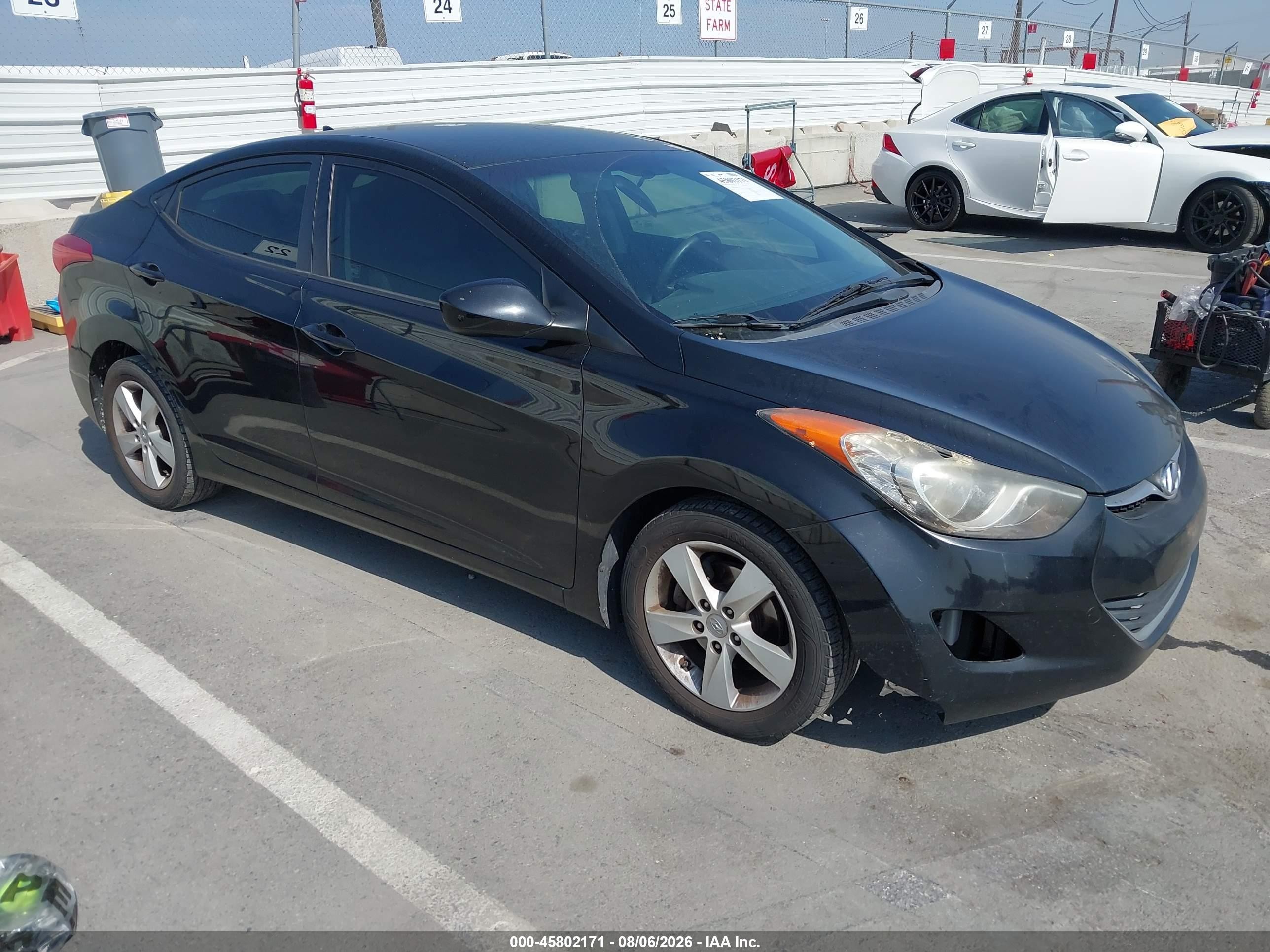 2011 Hyundai Elantra Gls (ulsan Plant) Черный vin: KMHDH4AE6BU152092