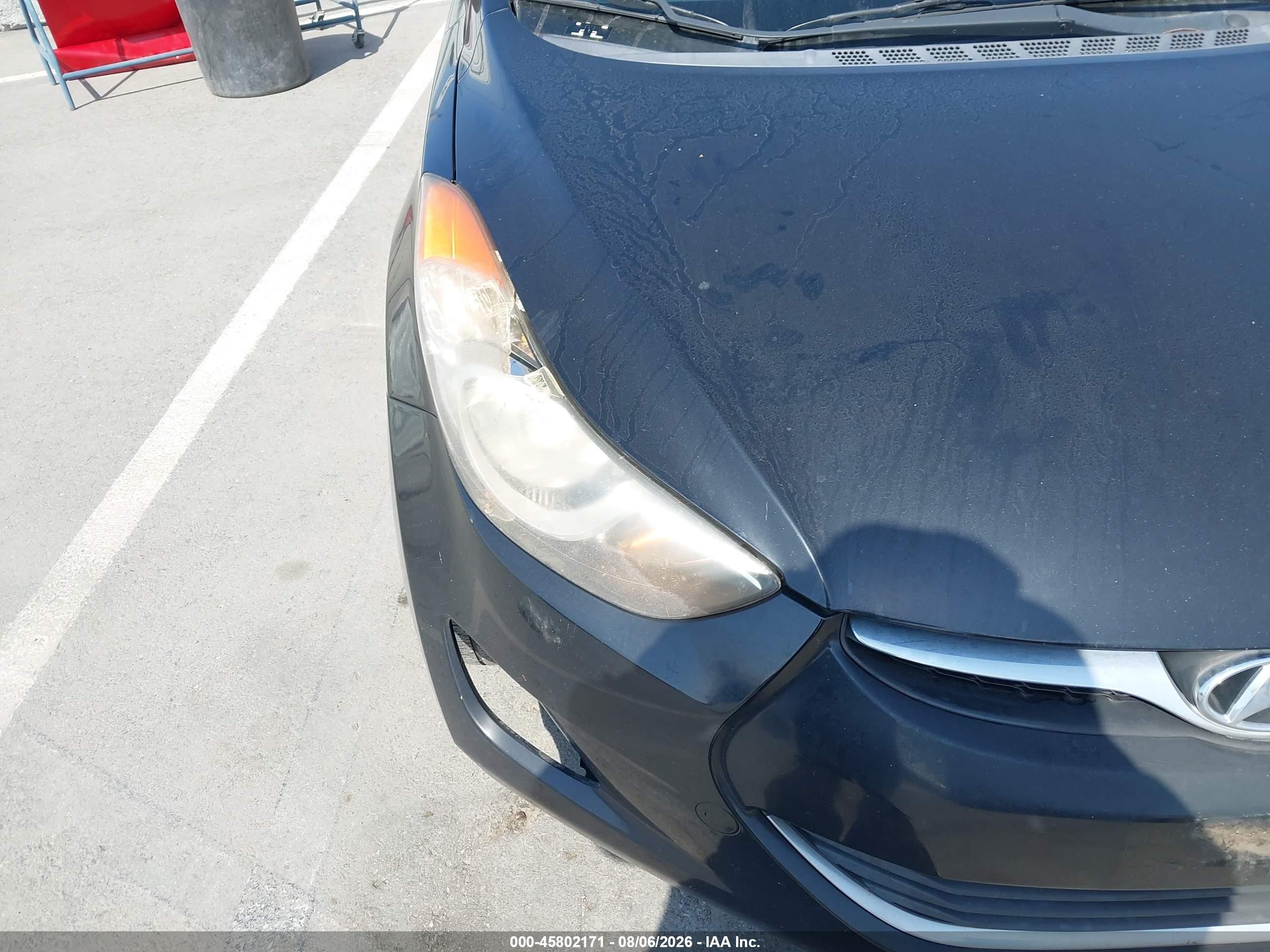 2011 Hyundai Elantra Gls (ulsan Plant) Черный vin: KMHDH4AE6BU152092