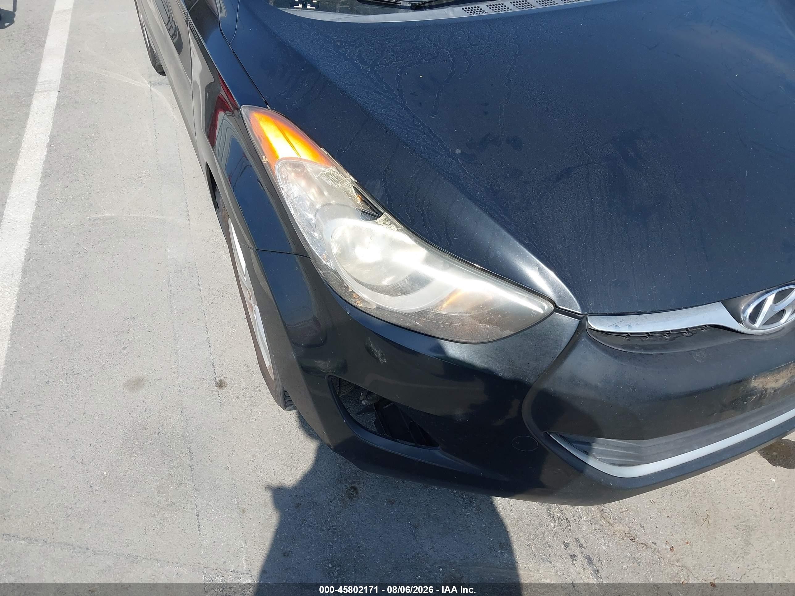 2011 Hyundai Elantra Gls (ulsan Plant) Черный vin: KMHDH4AE6BU152092