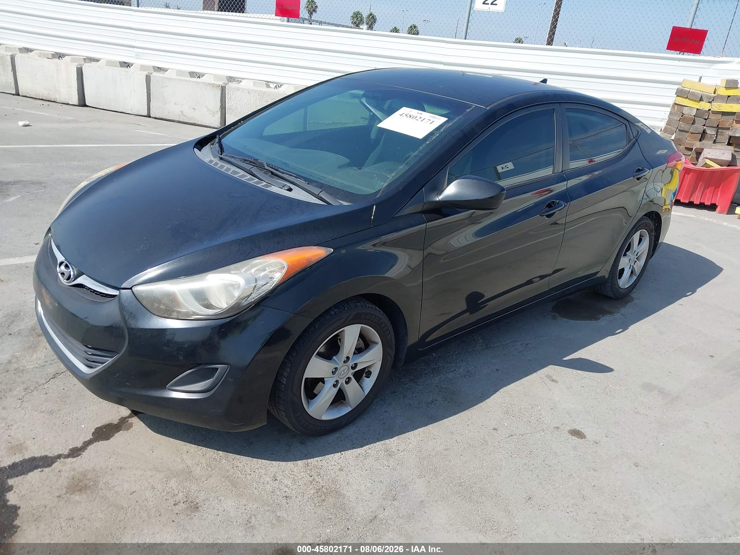 2011 Hyundai Elantra Gls (ulsan Plant) Черный vin: KMHDH4AE6BU152092