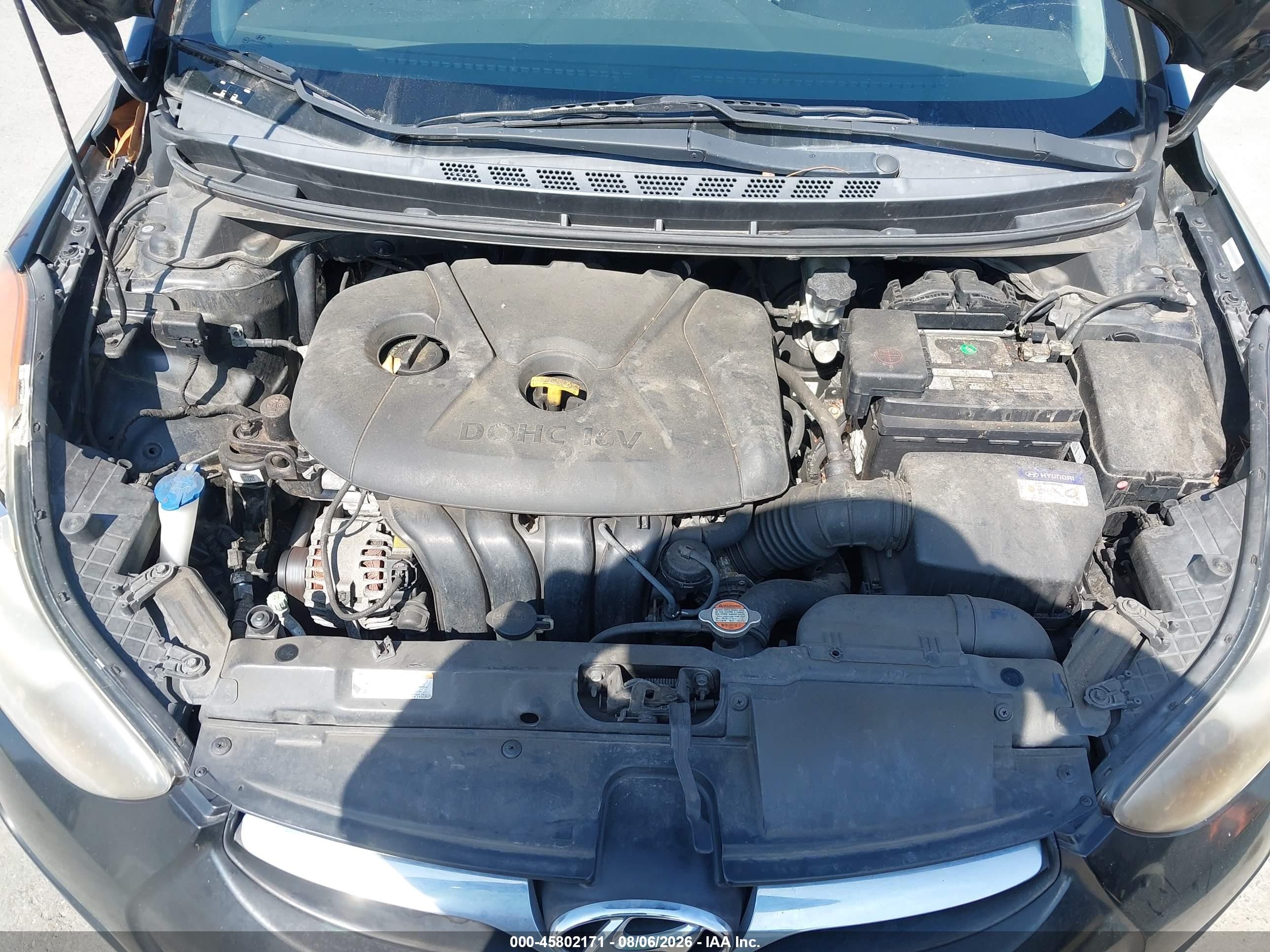2011 Hyundai Elantra Gls (ulsan Plant) Черный vin: KMHDH4AE6BU152092
