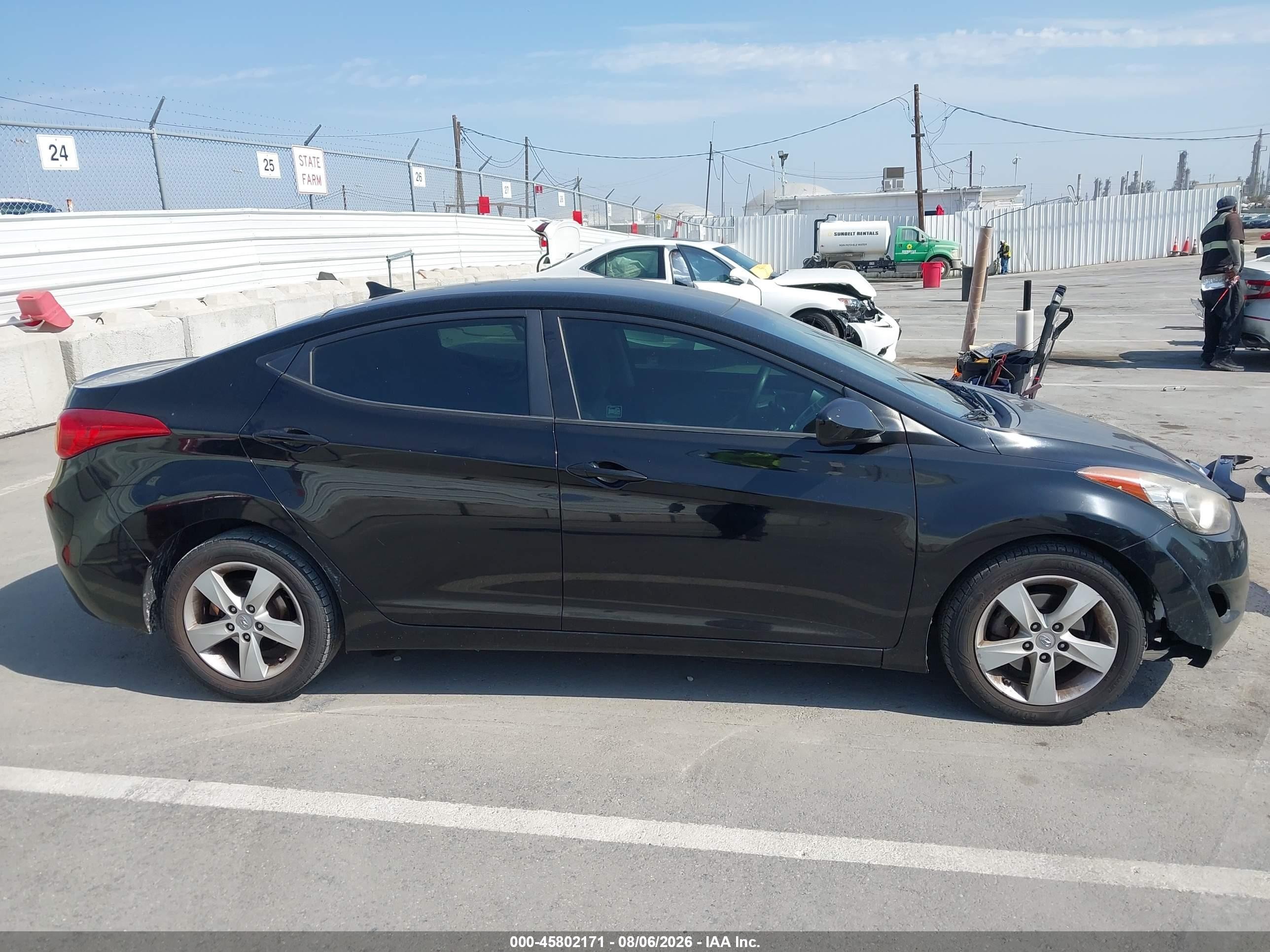 2011 Hyundai Elantra Gls (ulsan Plant) Черный vin: KMHDH4AE6BU152092