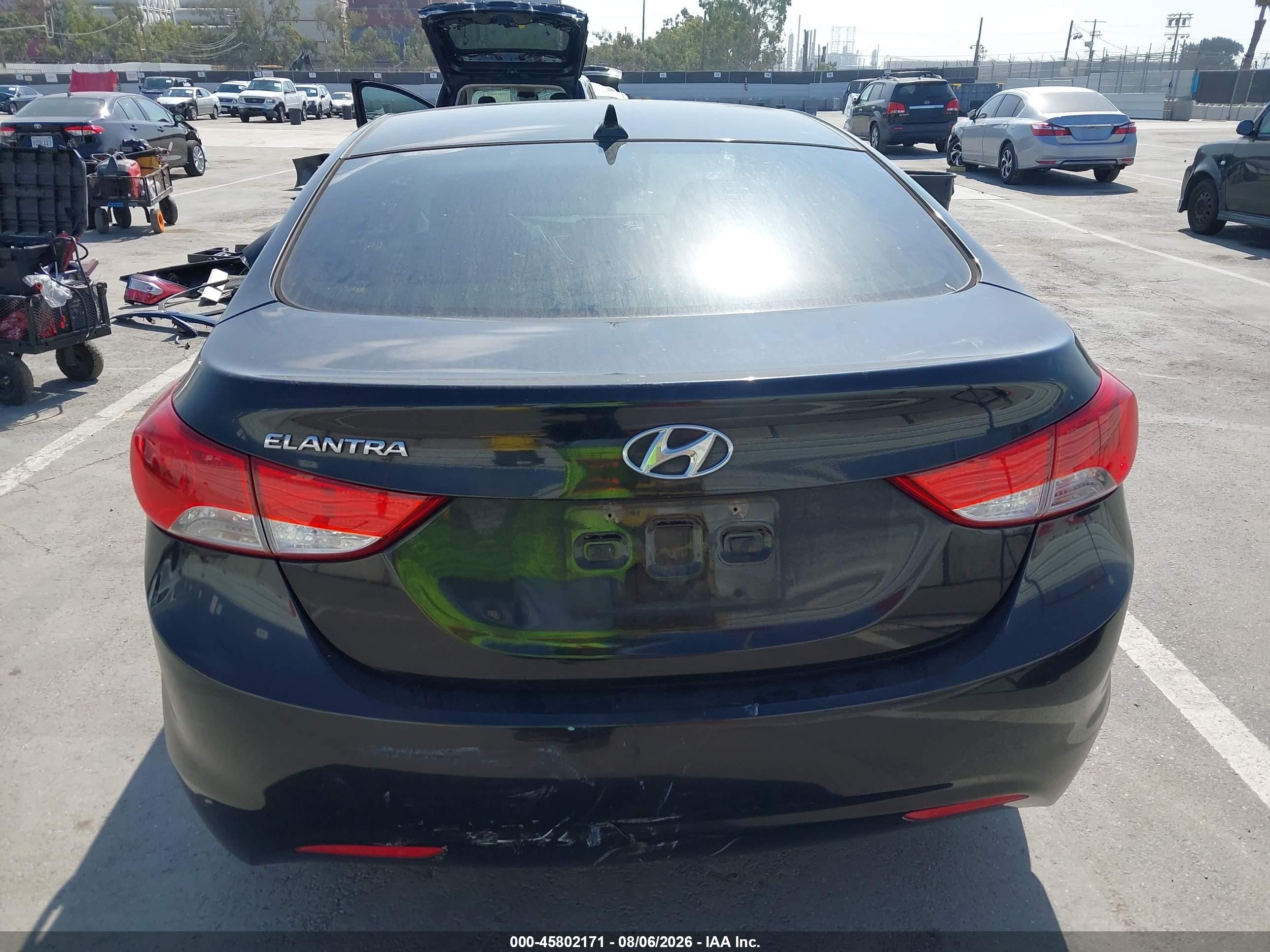2011 Hyundai Elantra Gls (ulsan Plant) Черный vin: KMHDH4AE6BU152092