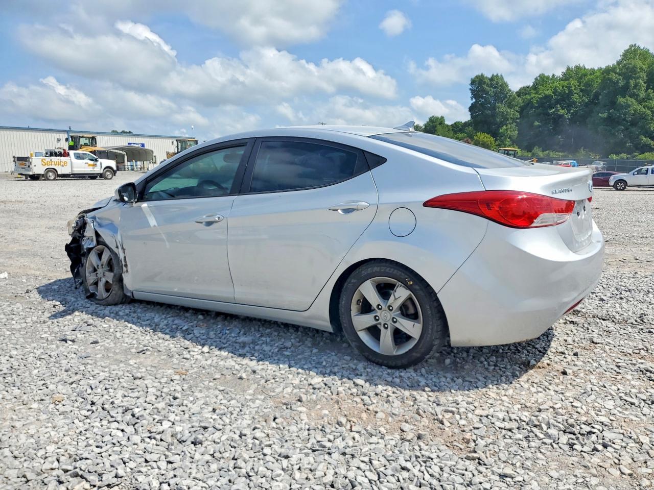 2011 Hyundai Elantra Gls Silver vin: KMHDH4AE6BU155560