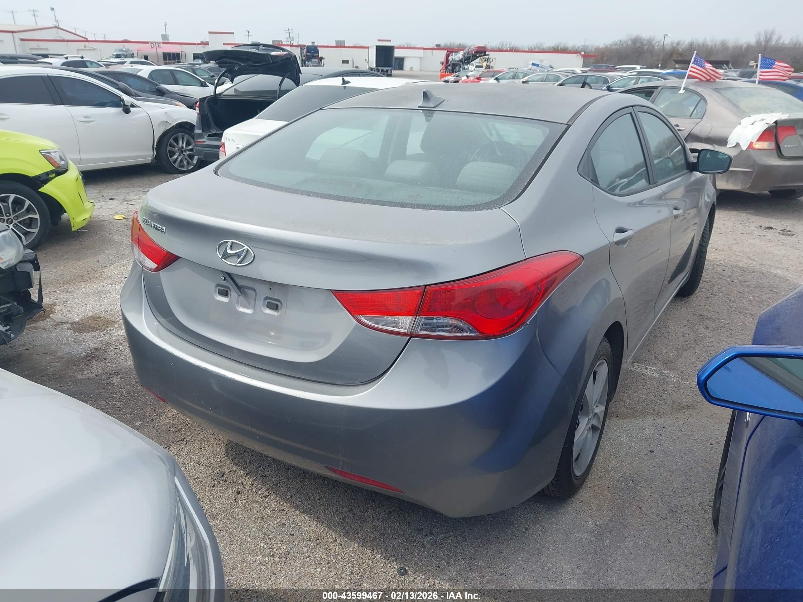 2011 Hyundai Elantra Gls (ulsan Plant) Gray vin: KMHDH4AE6BU158538