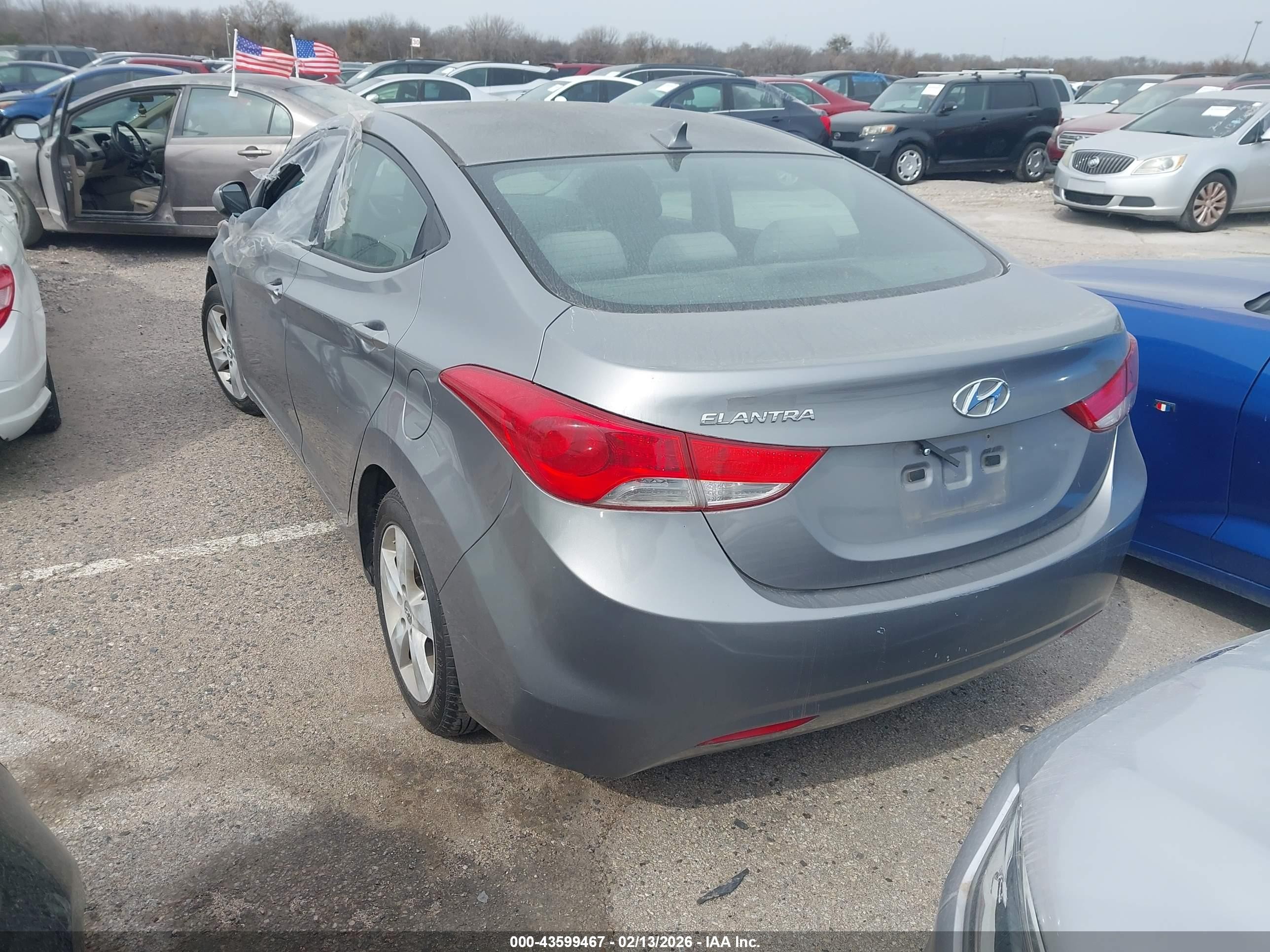 2011 Hyundai Elantra Gls (ulsan Plant) Gray vin: KMHDH4AE6BU158538