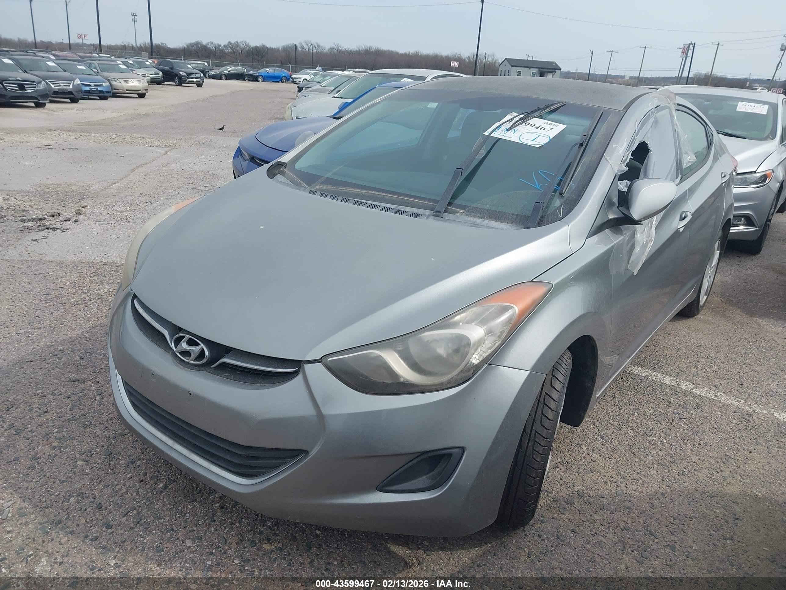 2011 Hyundai Elantra Gls (ulsan Plant) Gray vin: KMHDH4AE6BU158538