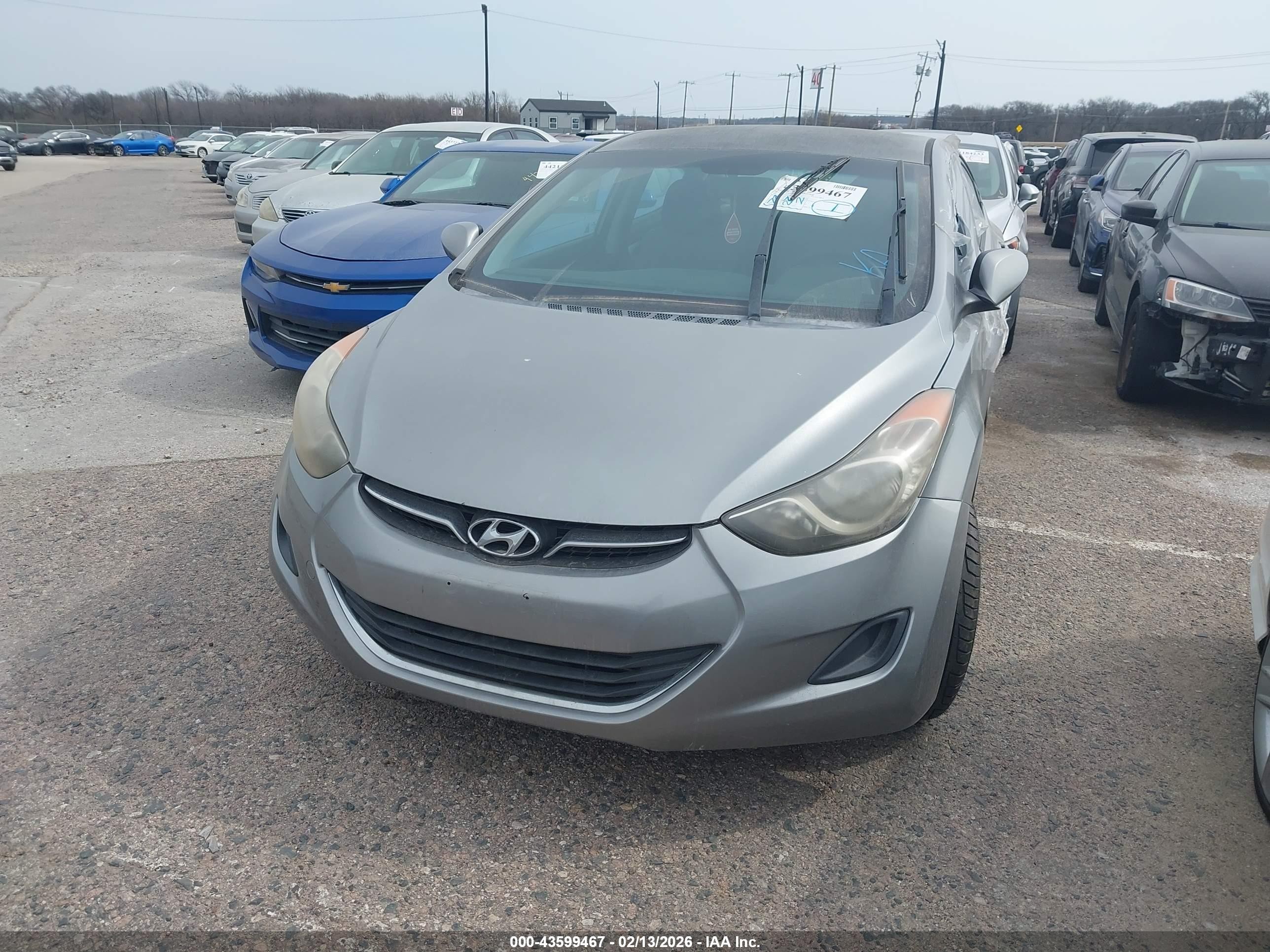 2011 Hyundai Elantra Gls (ulsan Plant) Gray vin: KMHDH4AE6BU158538