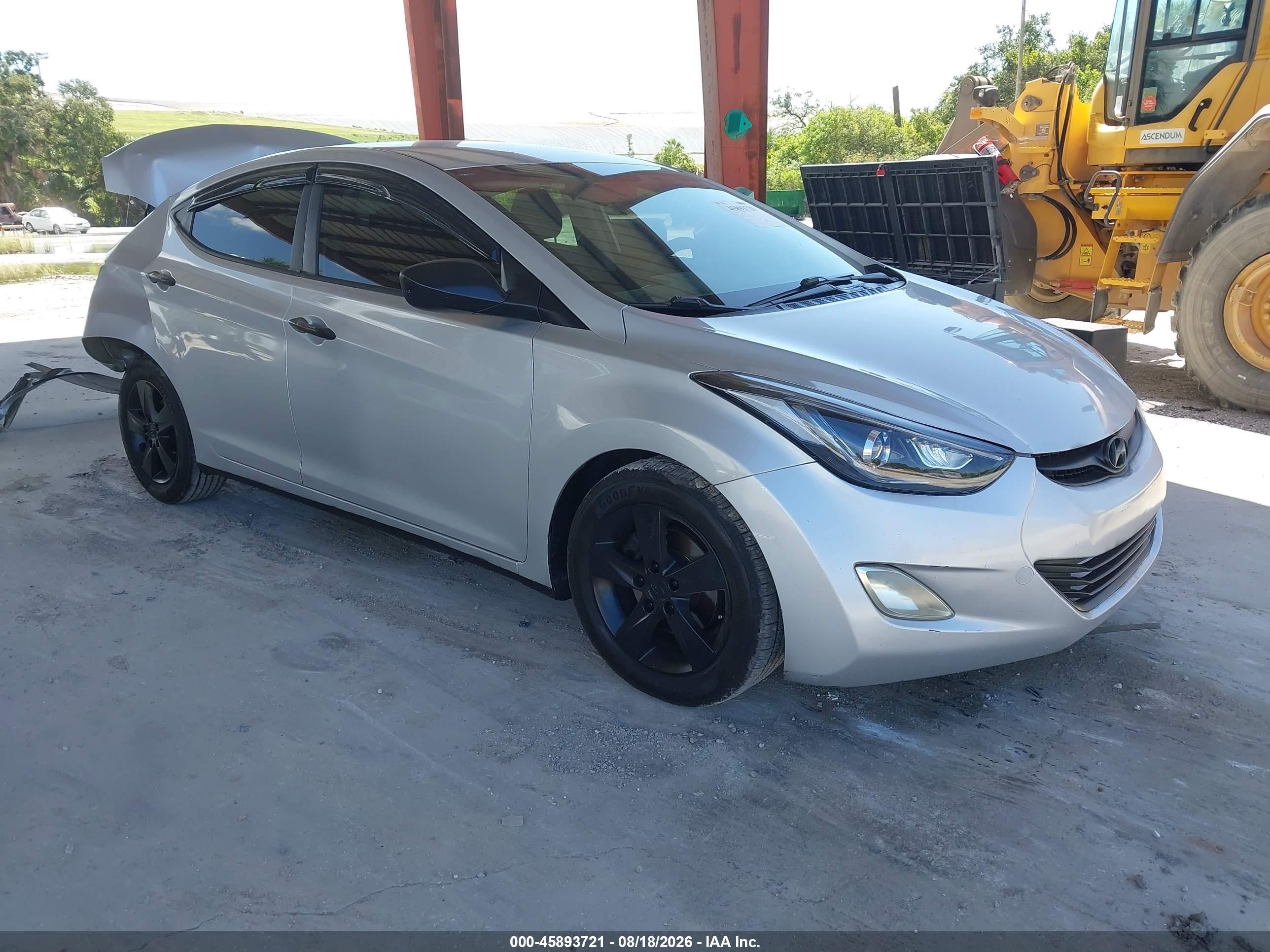 2012 Hyundai Elantra Gls (ulsan Plant) Silver vin: KMHDH4AE6CU176068