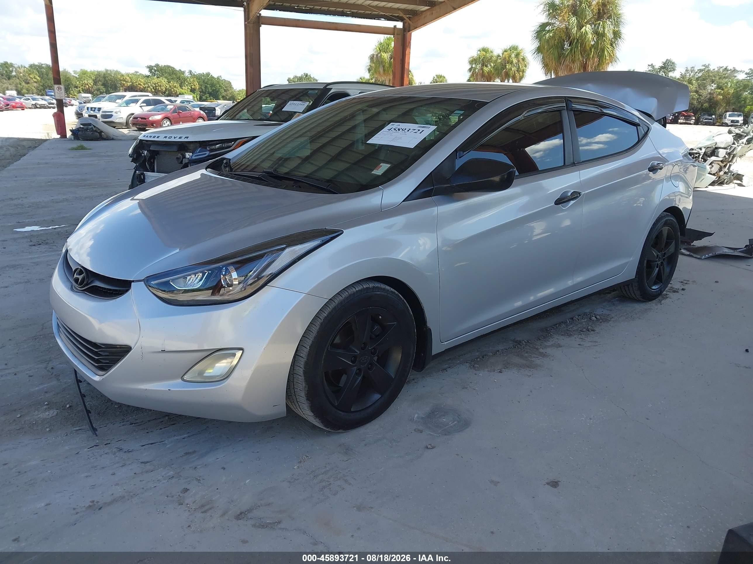 2012 Hyundai Elantra Gls (ulsan Plant) Silver vin: KMHDH4AE6CU176068