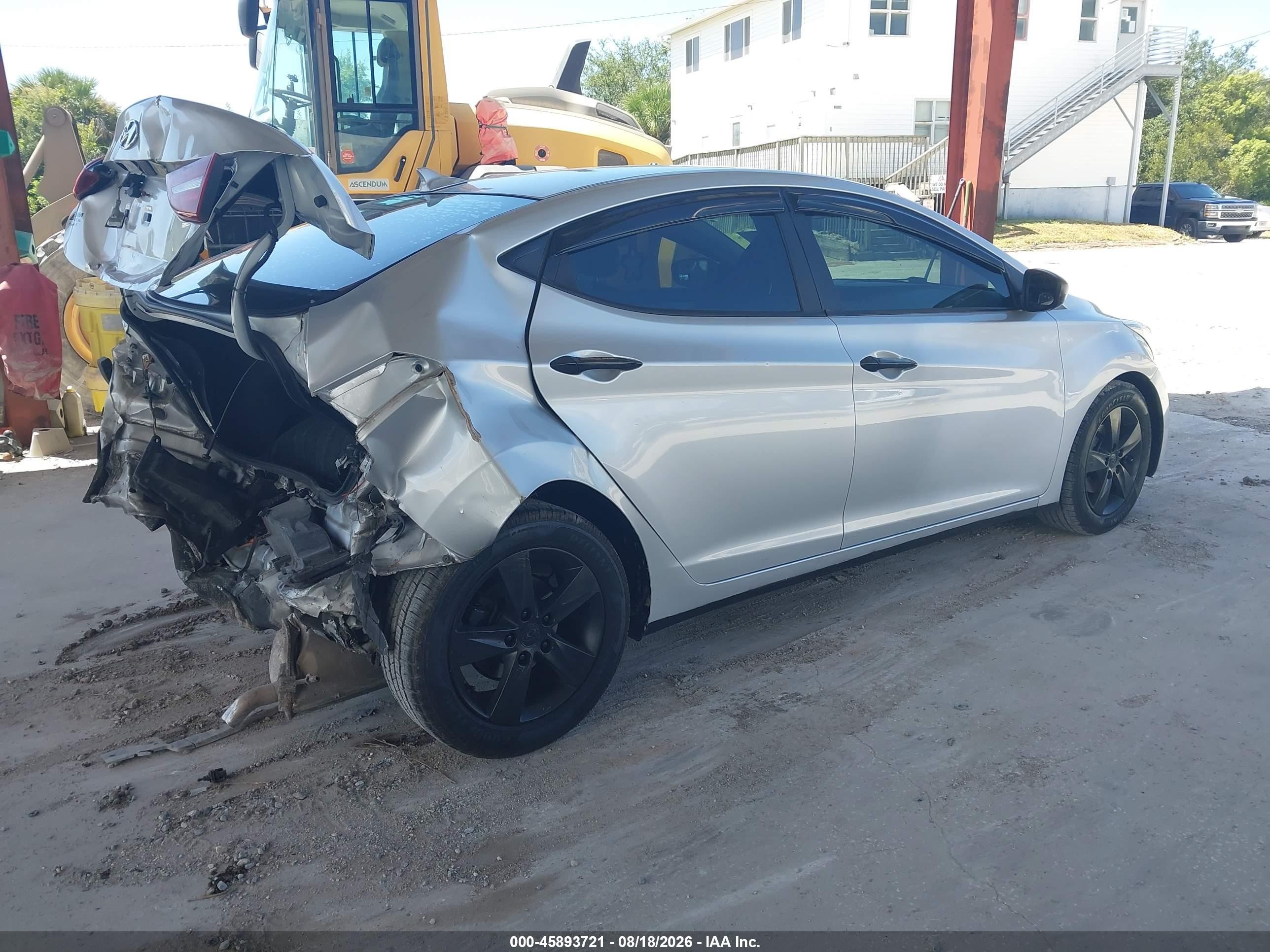 2012 Hyundai Elantra Gls (ulsan Plant) Silver vin: KMHDH4AE6CU176068