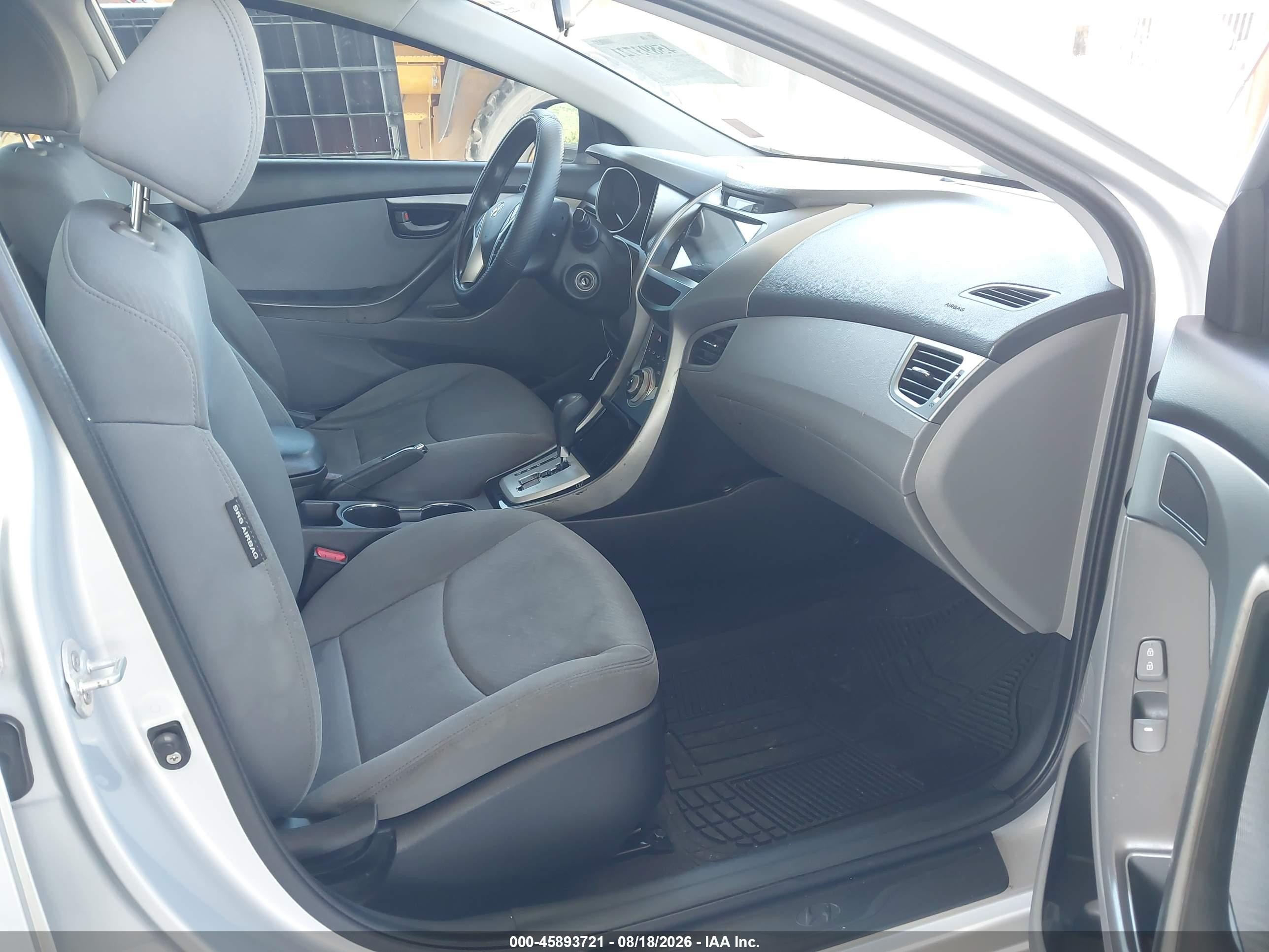 2012 Hyundai Elantra Gls (ulsan Plant) Silver vin: KMHDH4AE6CU176068