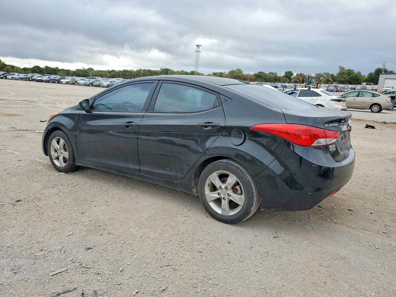 2012 Hyundai Elantra Gls Black vin: KMHDH4AE6CU176121