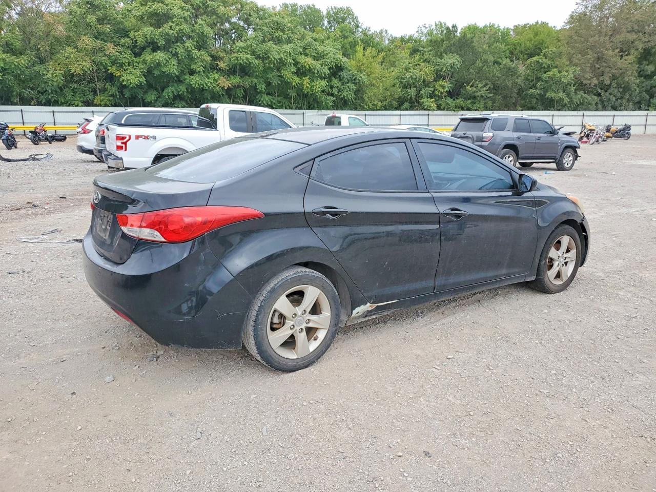 2012 Hyundai Elantra Gls Black vin: KMHDH4AE6CU176121