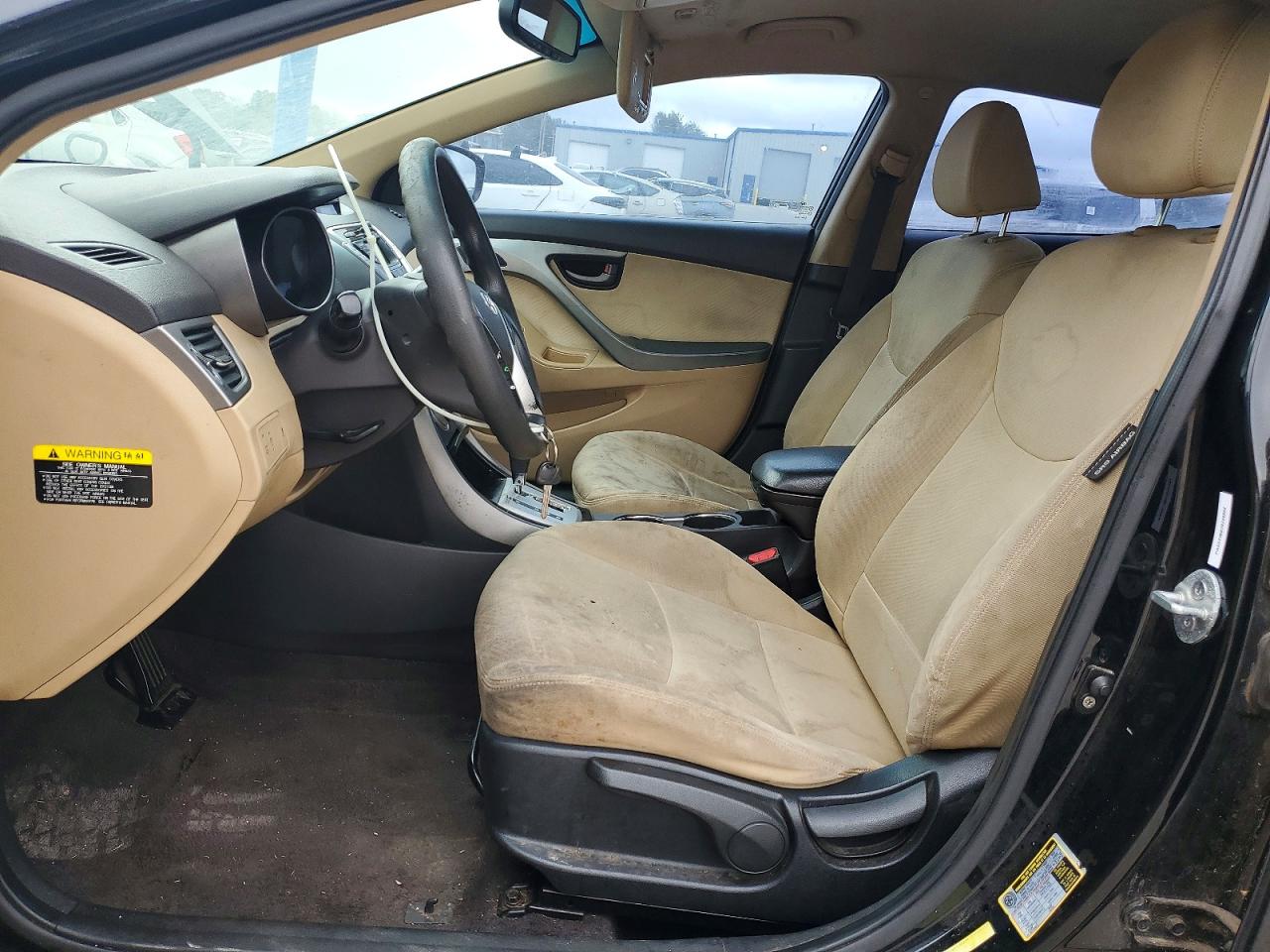 2012 Hyundai Elantra Gls Black vin: KMHDH4AE6CU176121