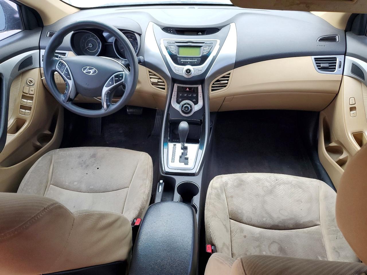 2012 Hyundai Elantra Gls Black vin: KMHDH4AE6CU176121