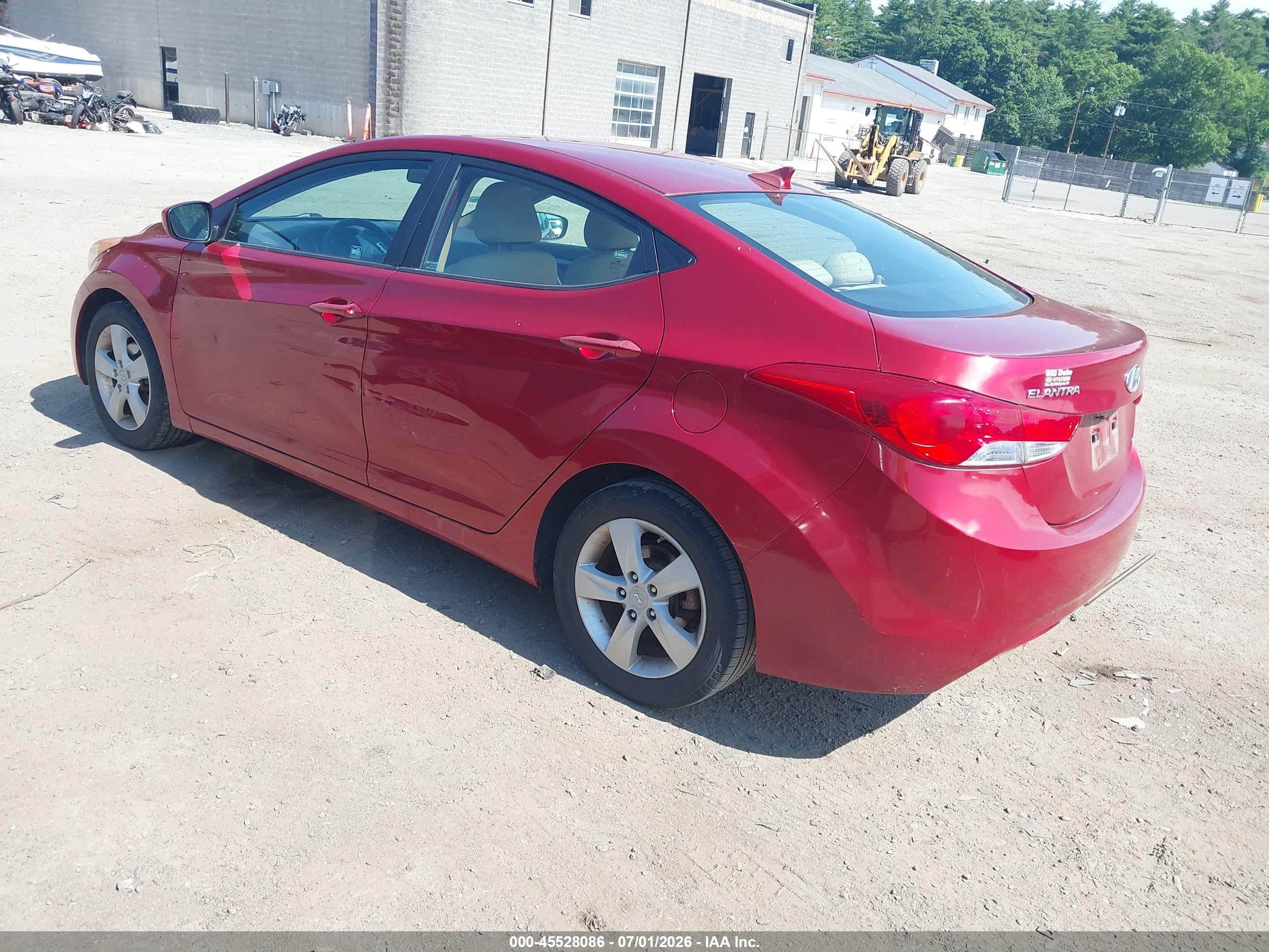 2012 Hyundai Elantra Gls (ulsan Plant) Red vin: KMHDH4AE6CU194652
