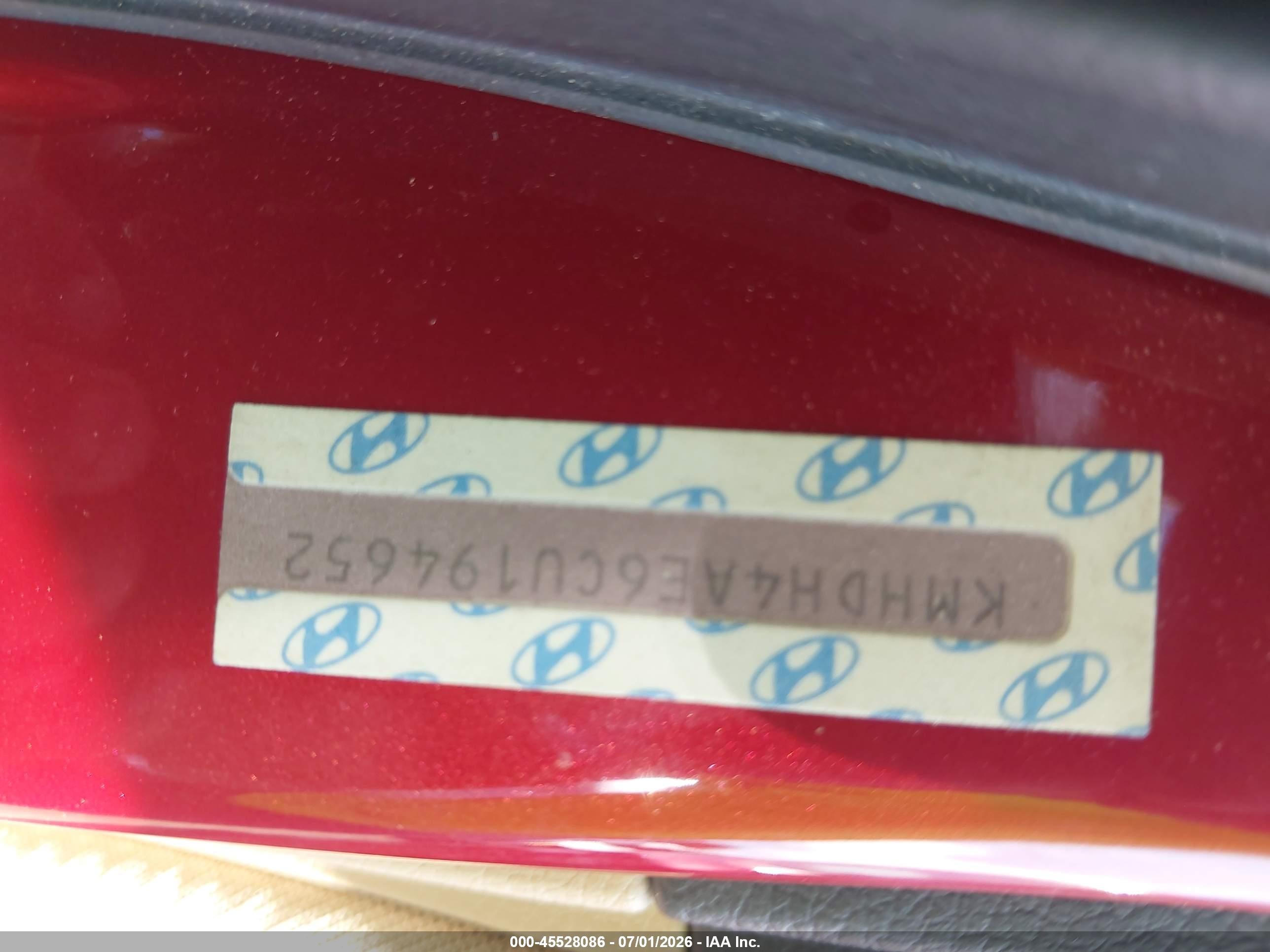 2012 Hyundai Elantra Gls (ulsan Plant) Red vin: KMHDH4AE6CU194652