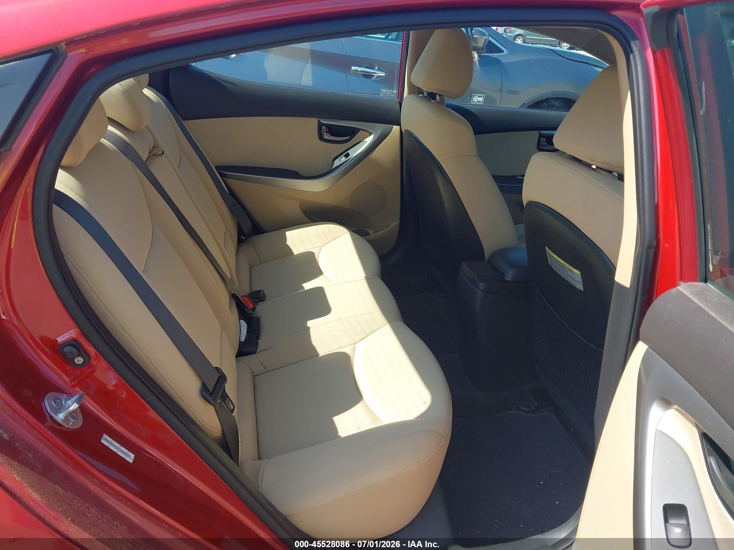 2012 Hyundai Elantra Gls (ulsan Plant) Red vin: KMHDH4AE6CU194652