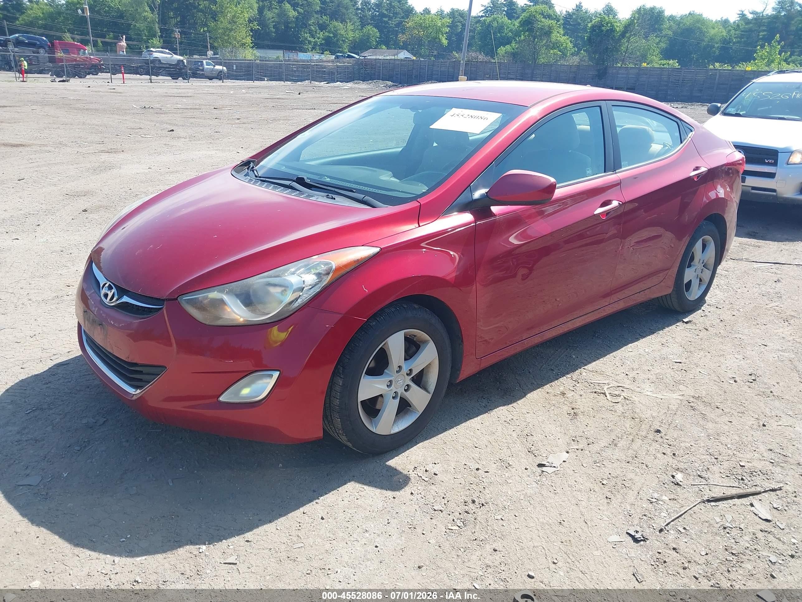 2012 Hyundai Elantra Gls (ulsan Plant) Red vin: KMHDH4AE6CU194652