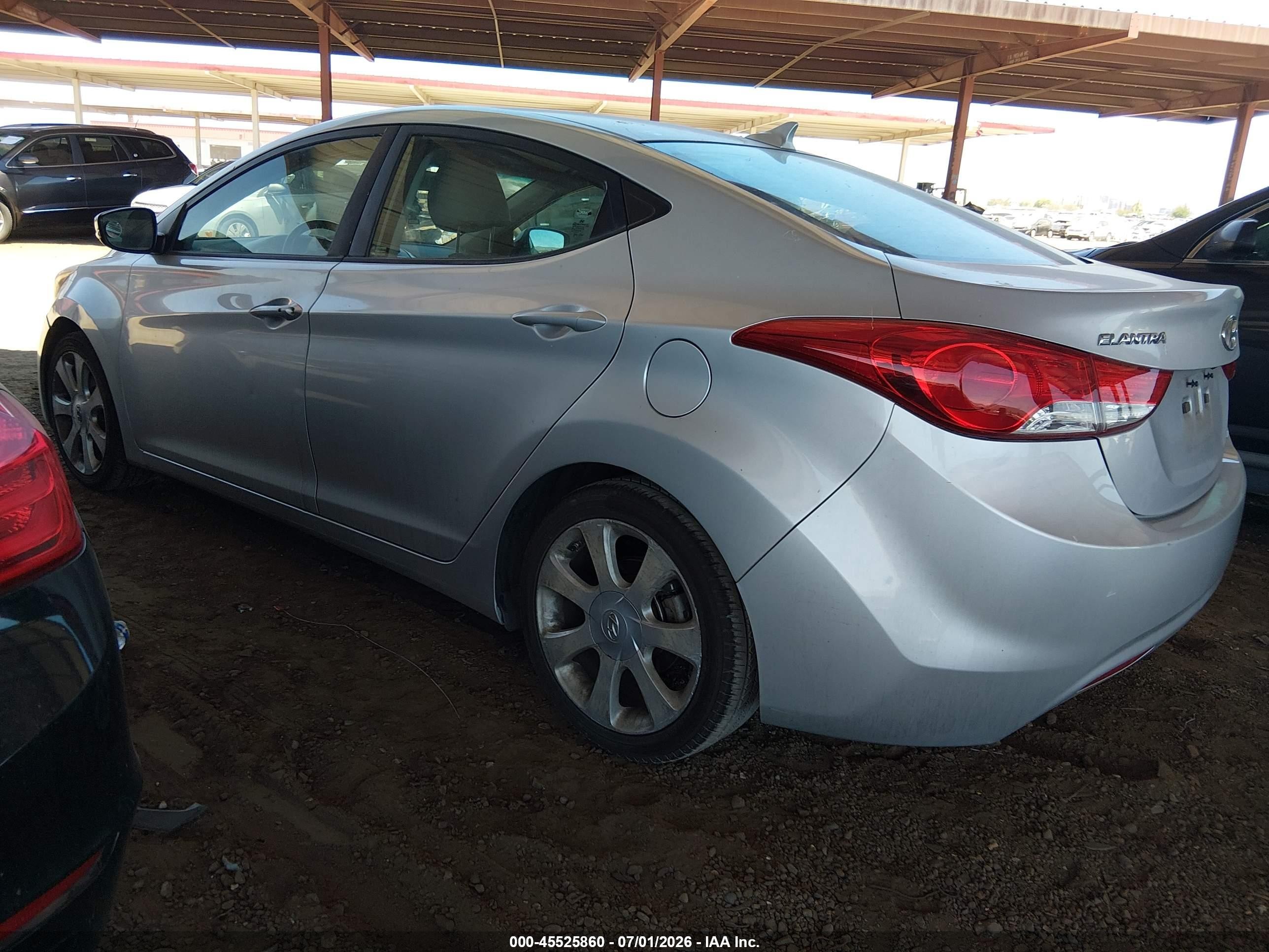2012 Hyundai Elantra Limited (ulsan Plant) Серебряный vin: KMHDH4AE6CU208047