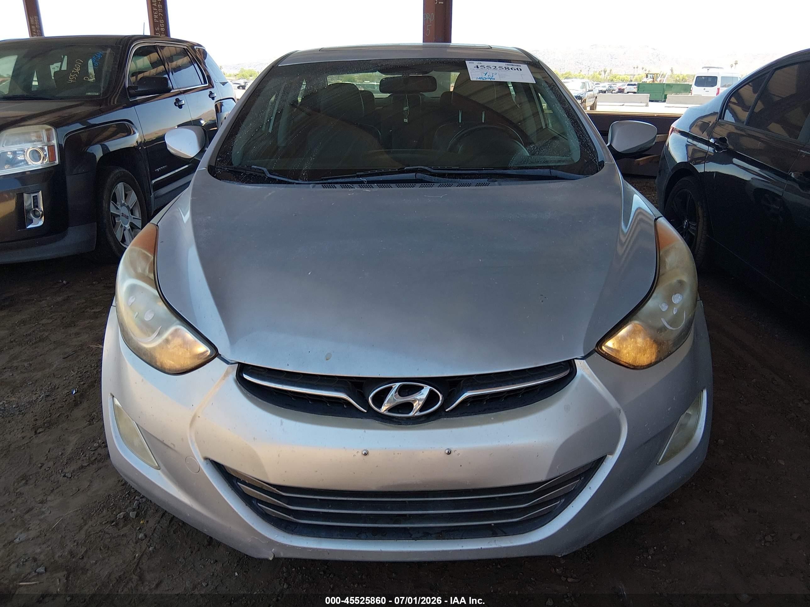 2012 Hyundai Elantra Limited (ulsan Plant) Серебряный vin: KMHDH4AE6CU208047