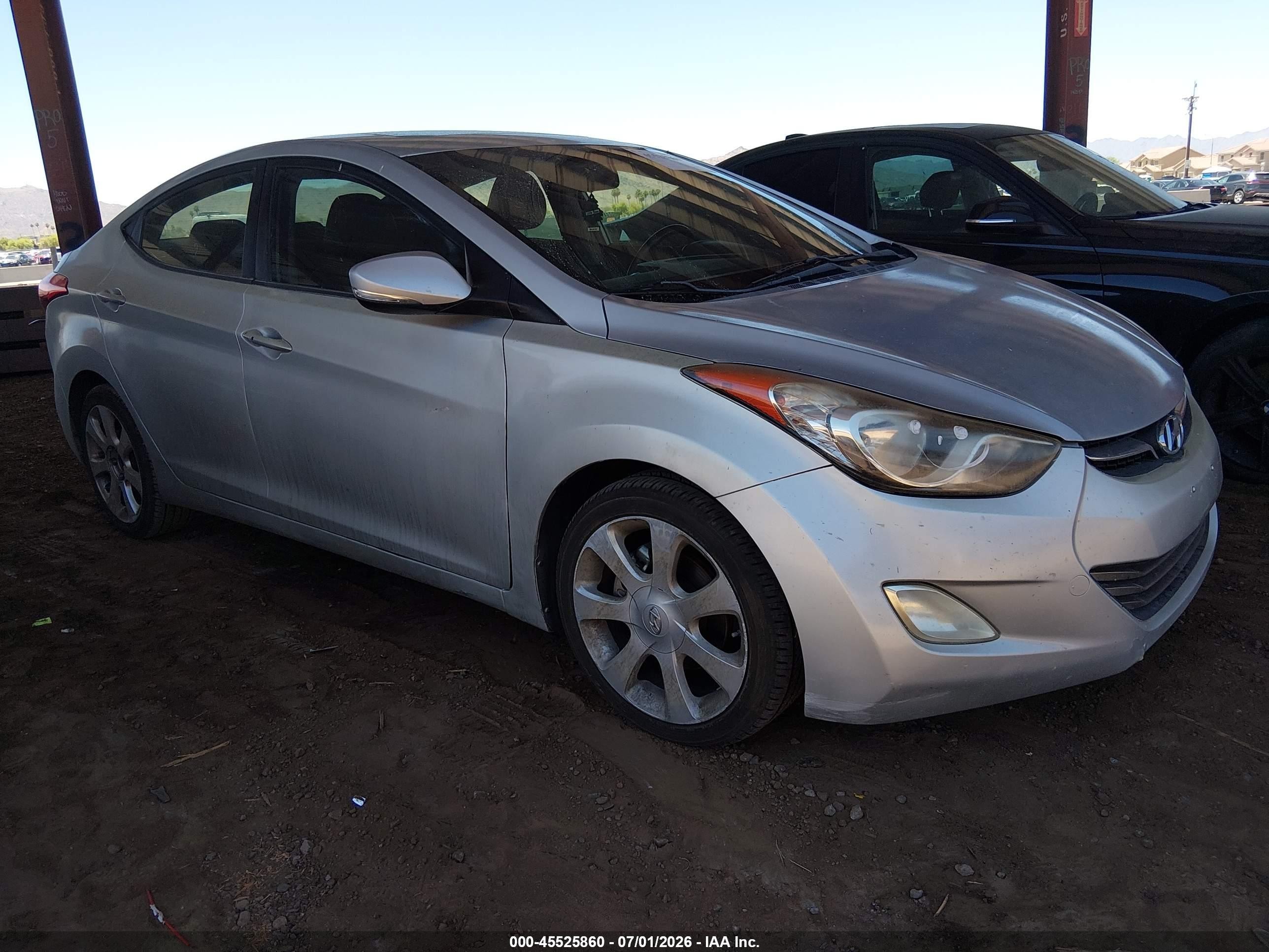 2012 Hyundai Elantra Limited (ulsan Plant) Серебряный vin: KMHDH4AE6CU208047