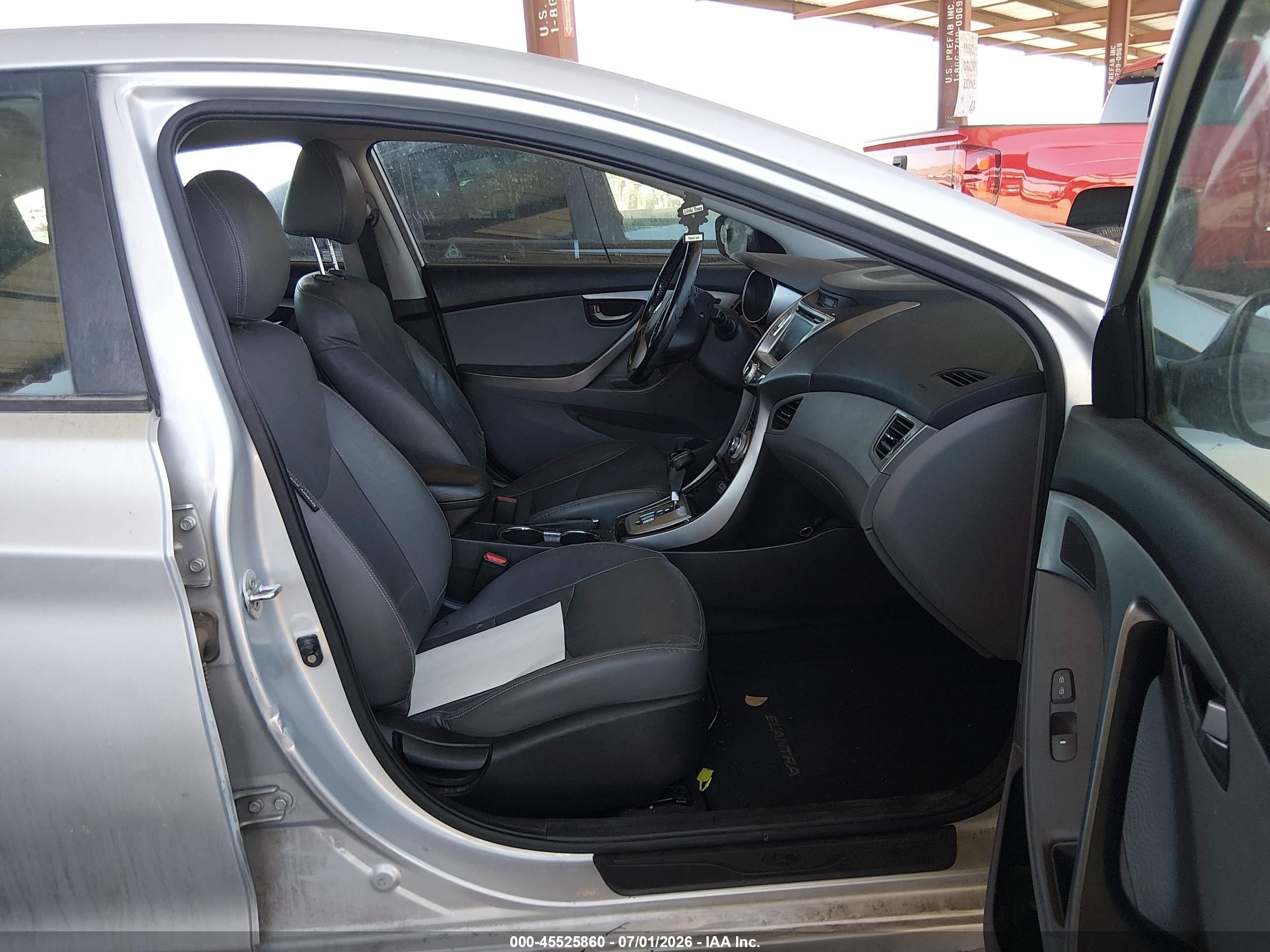2012 Hyundai Elantra Limited (ulsan Plant) Серебряный vin: KMHDH4AE6CU208047