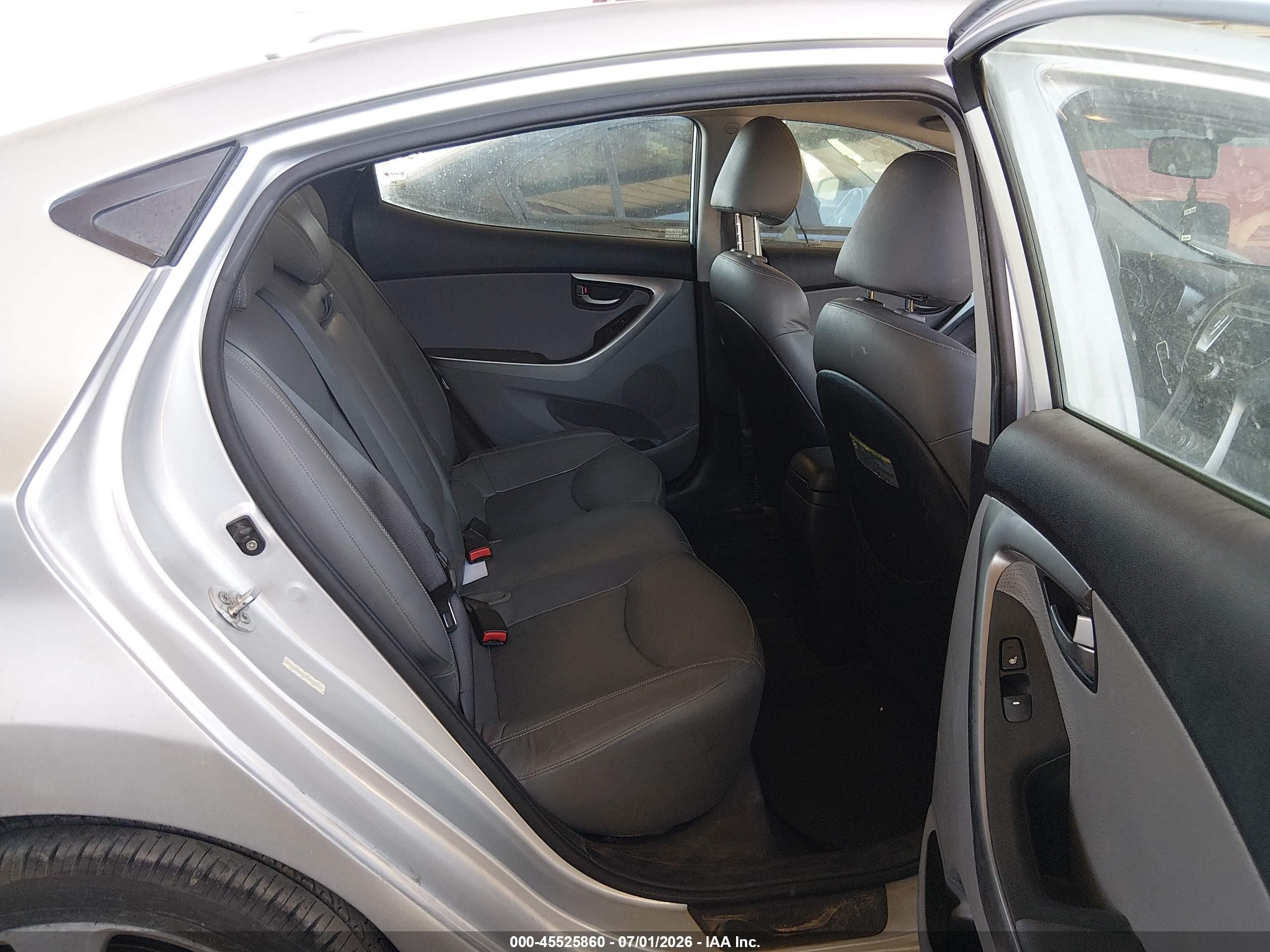 2012 Hyundai Elantra Limited (ulsan Plant) Серебряный vin: KMHDH4AE6CU208047