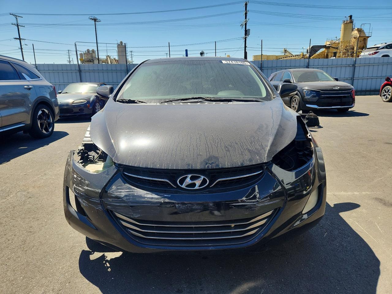 2012 Hyundai Elantra Limited Черный vin: KMHDH4AE6CU208100