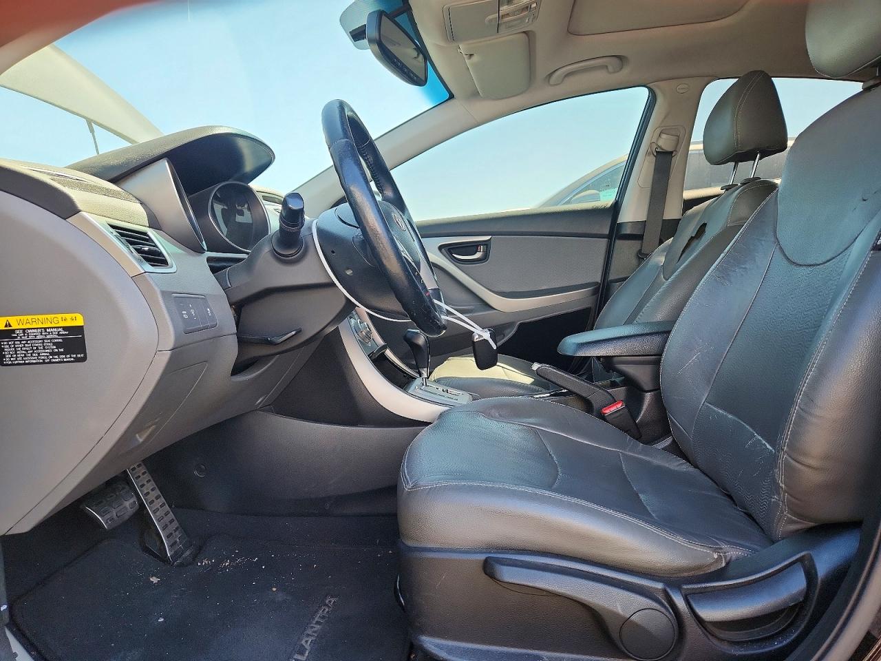 2012 Hyundai Elantra Limited Черный vin: KMHDH4AE6CU208100