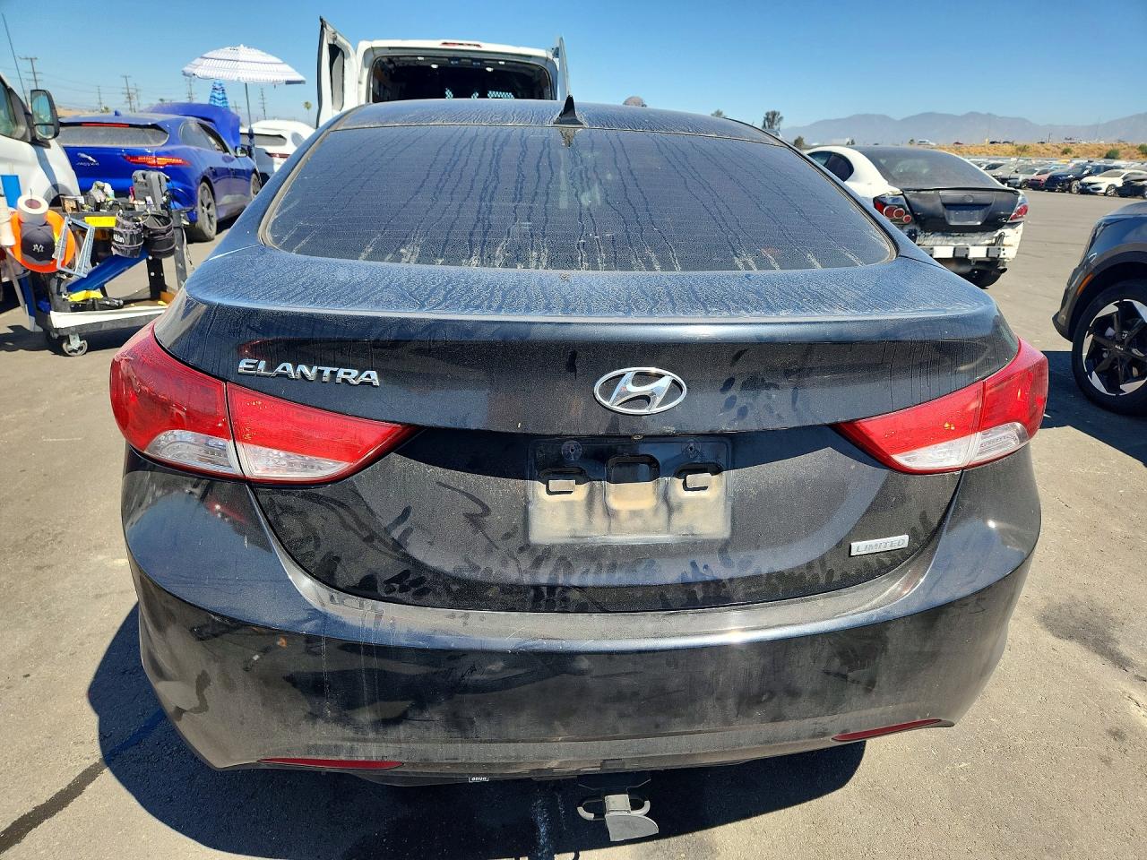 2012 Hyundai Elantra Limited Черный vin: KMHDH4AE6CU208100