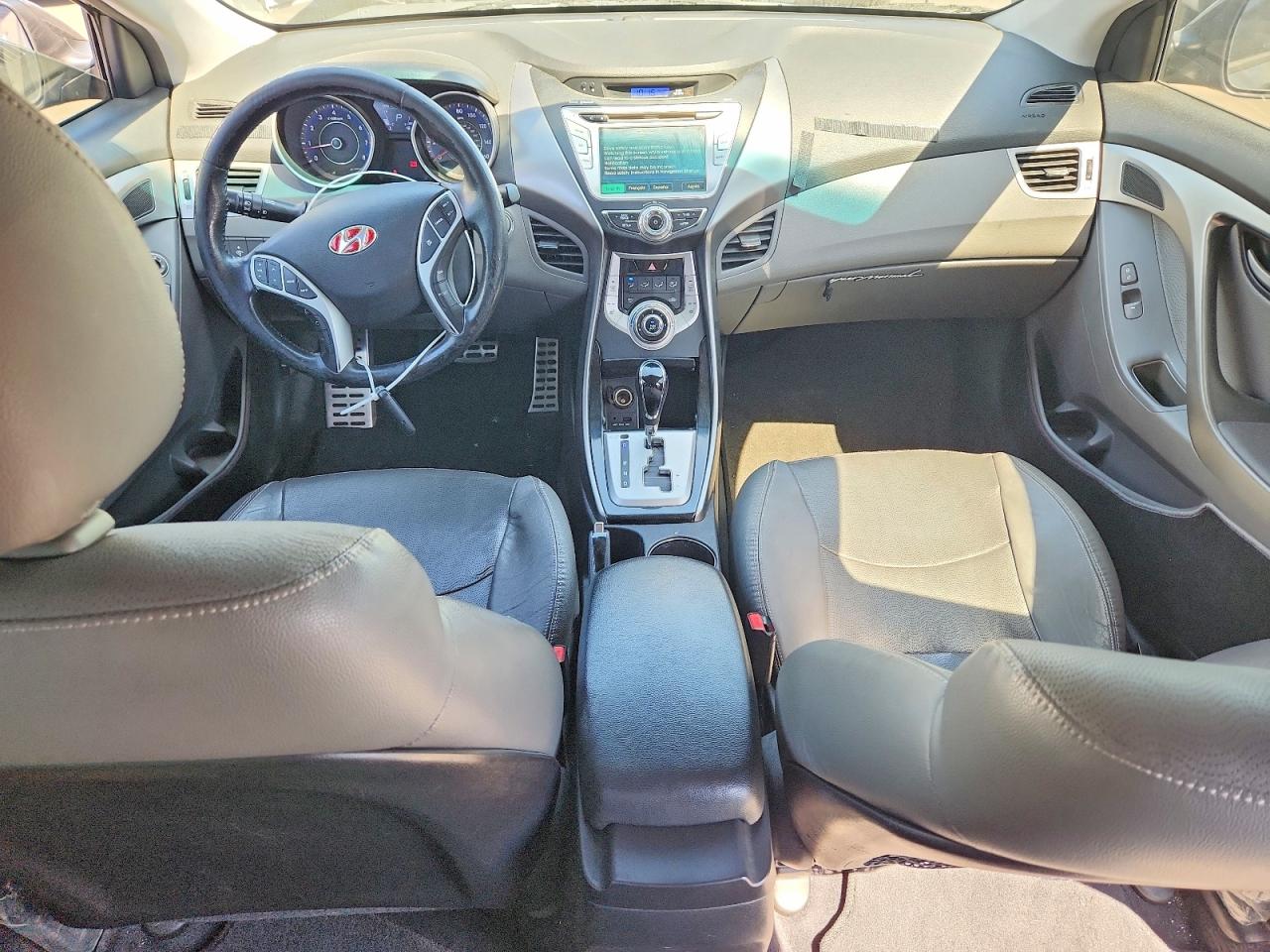 2012 Hyundai Elantra Limited Черный vin: KMHDH4AE6CU208100