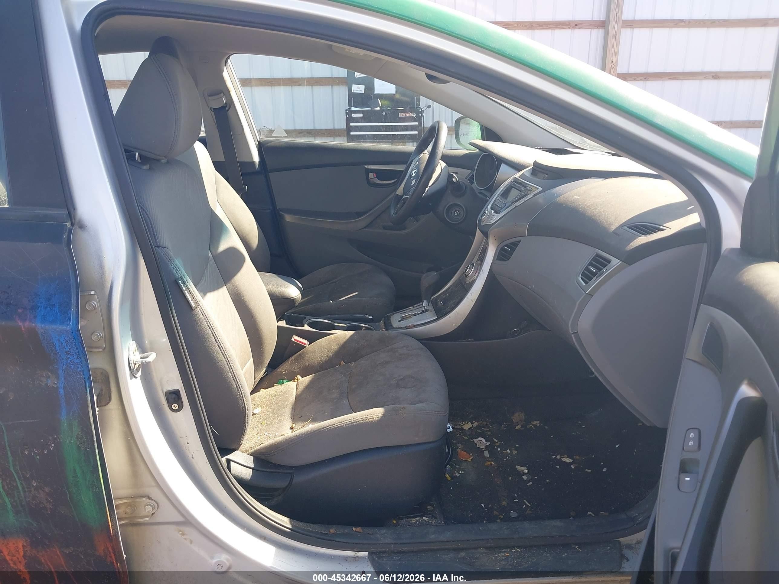 2012 Hyundai Elantra Gls (ulsan Plant) Black vin: KMHDH4AE6CU213717