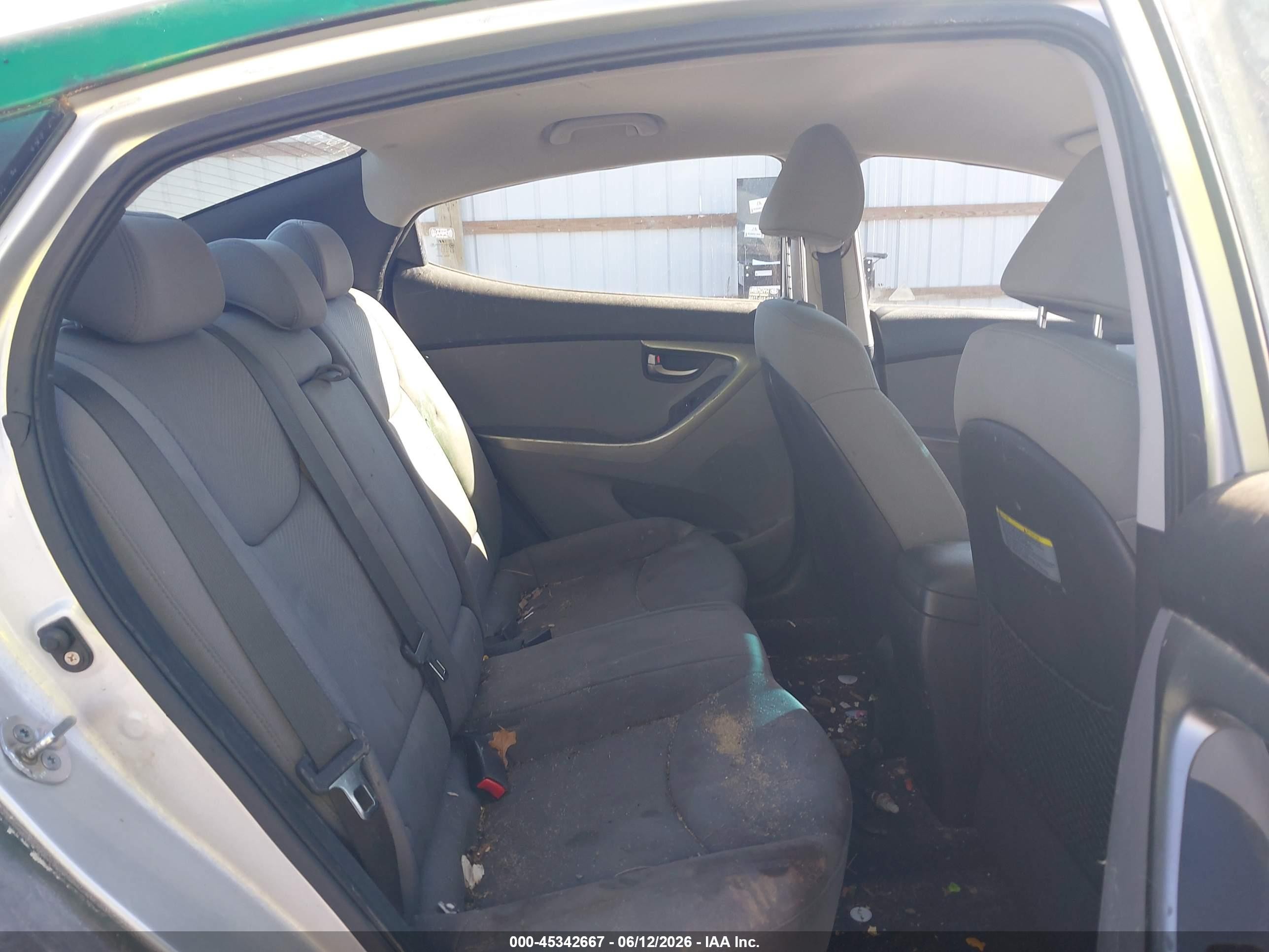 2012 Hyundai Elantra Gls (ulsan Plant) Black vin: KMHDH4AE6CU213717