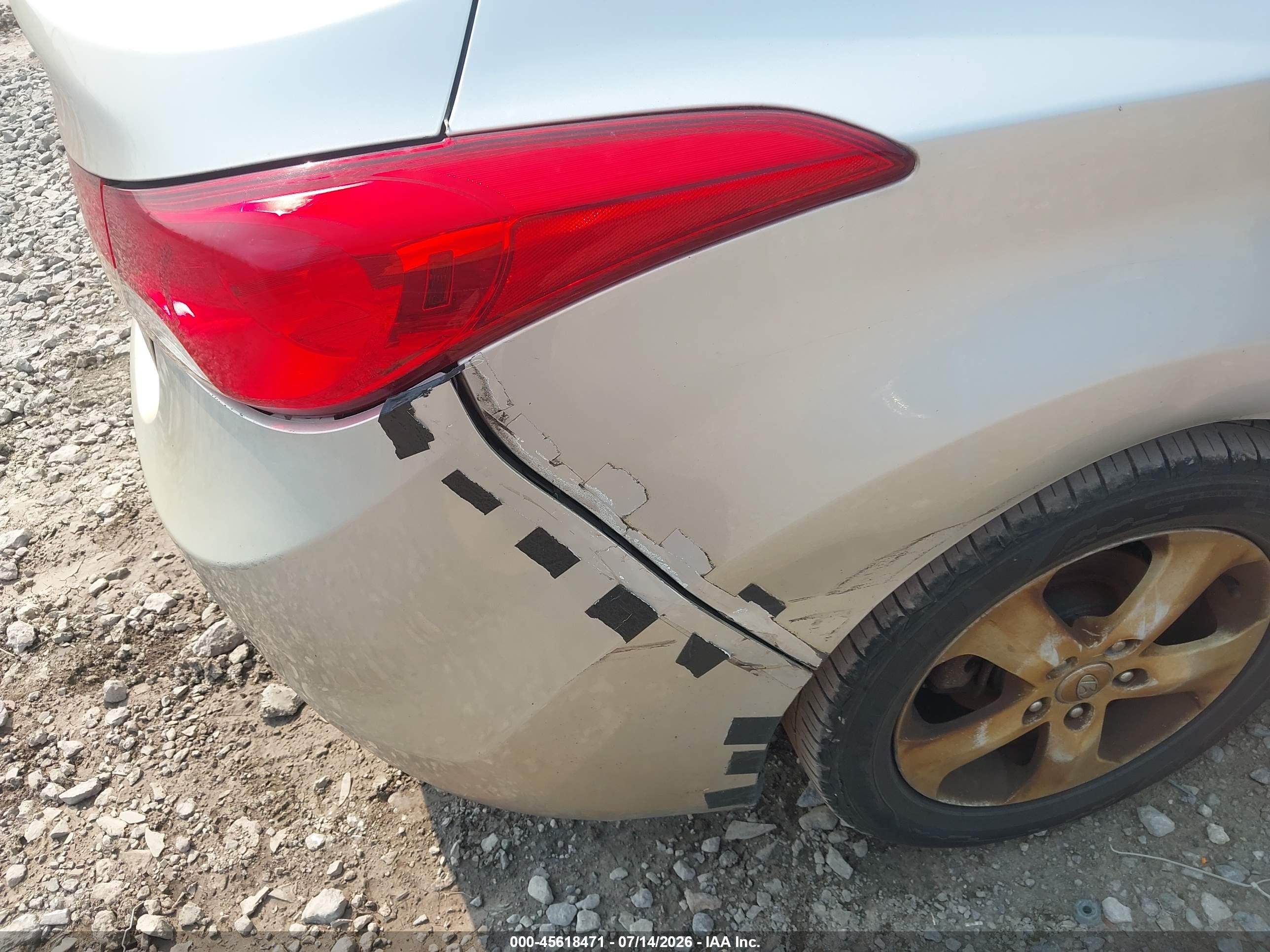 2012 Hyundai Elantra Gls (ulsan Plant) Silver vin: KMHDH4AE6CU240903