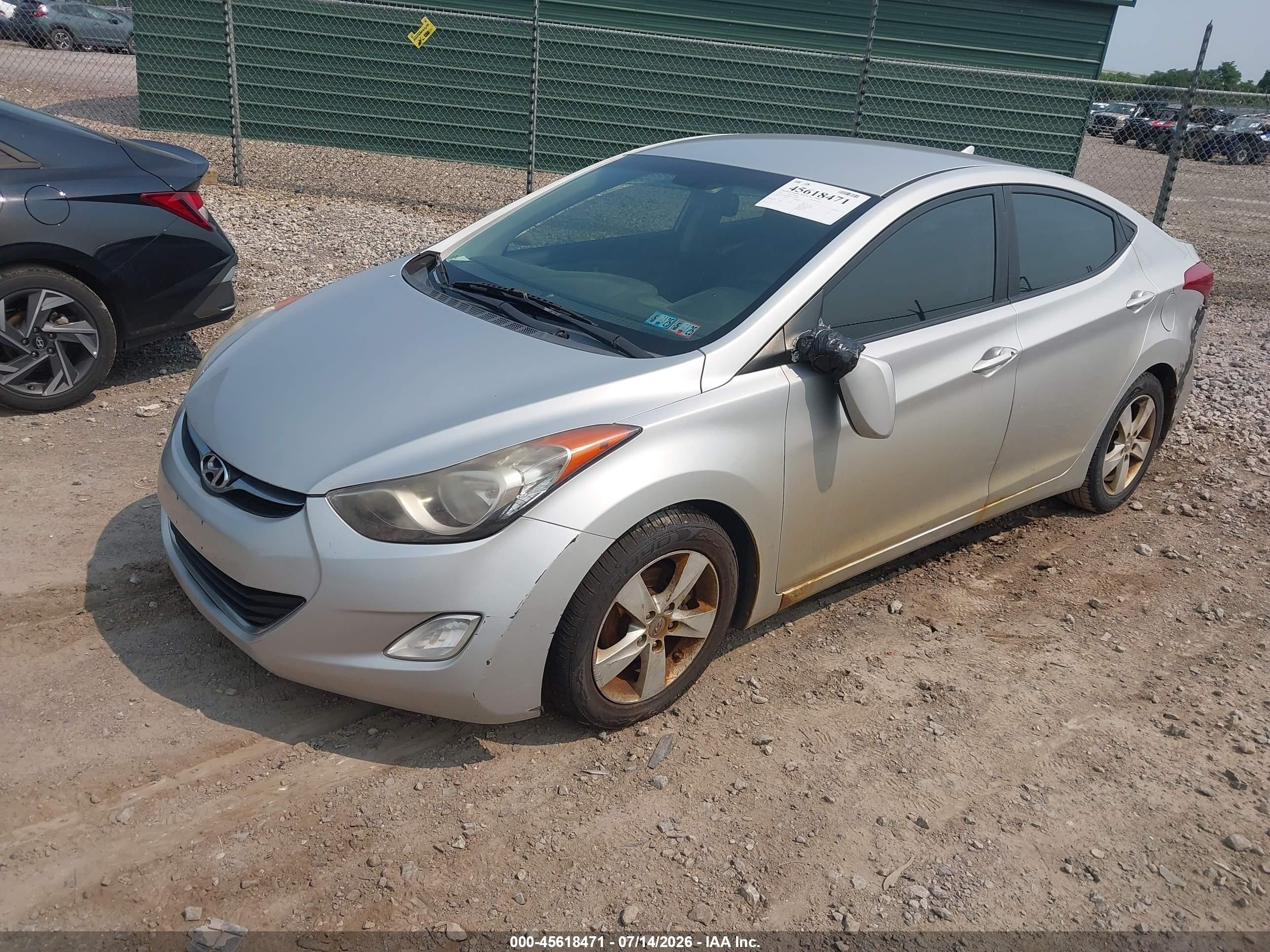 2012 Hyundai Elantra Gls (ulsan Plant) Silver vin: KMHDH4AE6CU240903
