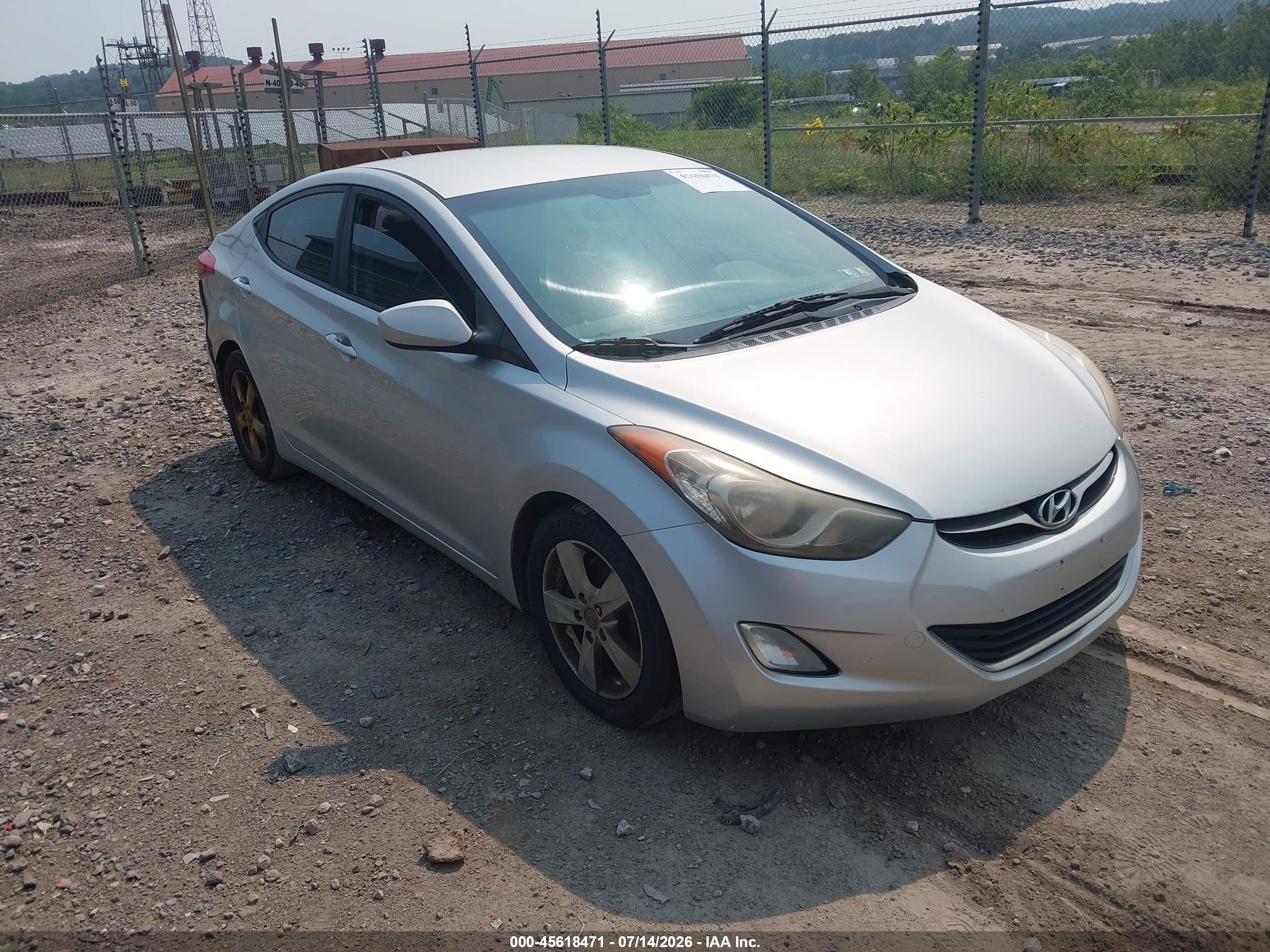2012 Hyundai Elantra Gls (ulsan Plant) Silver vin: KMHDH4AE6CU240903
