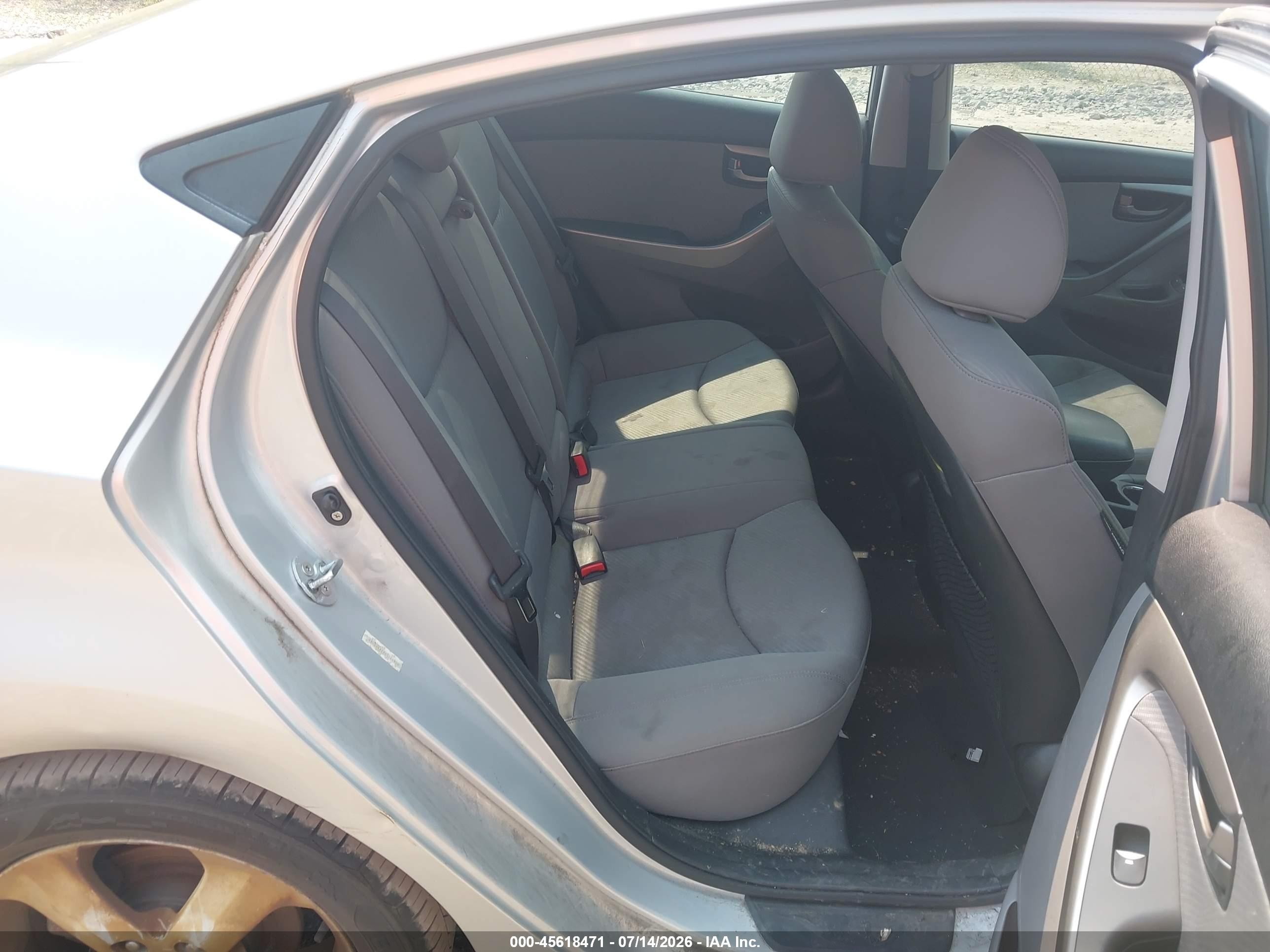 2012 Hyundai Elantra Gls (ulsan Plant) Silver vin: KMHDH4AE6CU240903