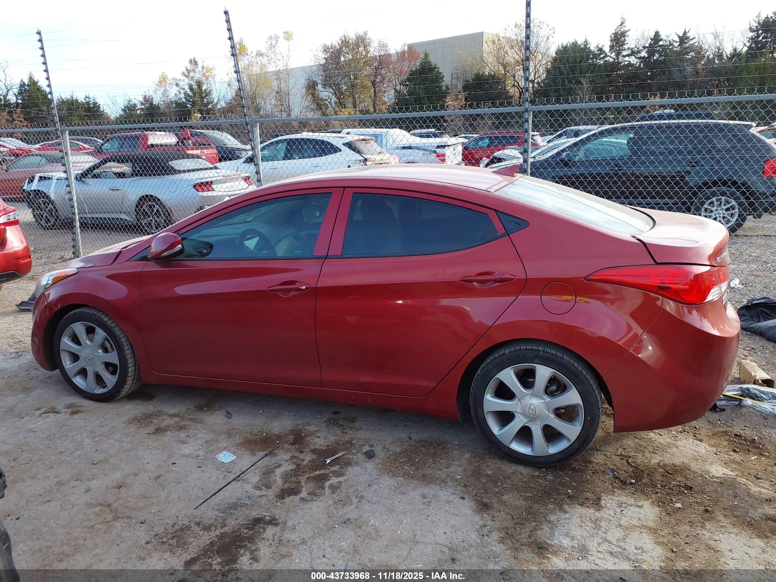 2012 Hyundai Elantra Limited (ulsan Plant) Red vin: KMHDH4AE6CU244885