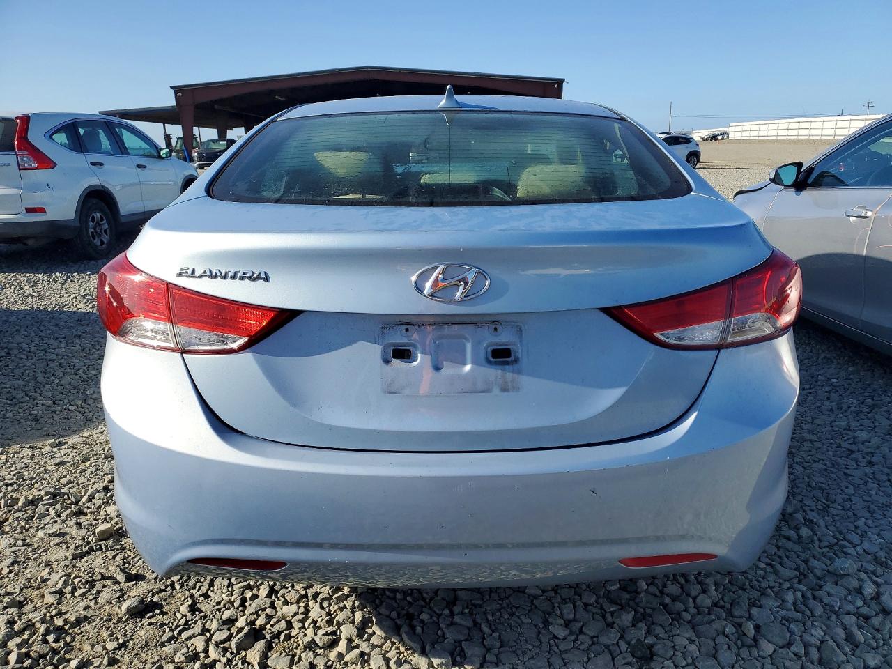 2012 Hyundai Elantra Gls Blue vin: KMHDH4AE6CU254865