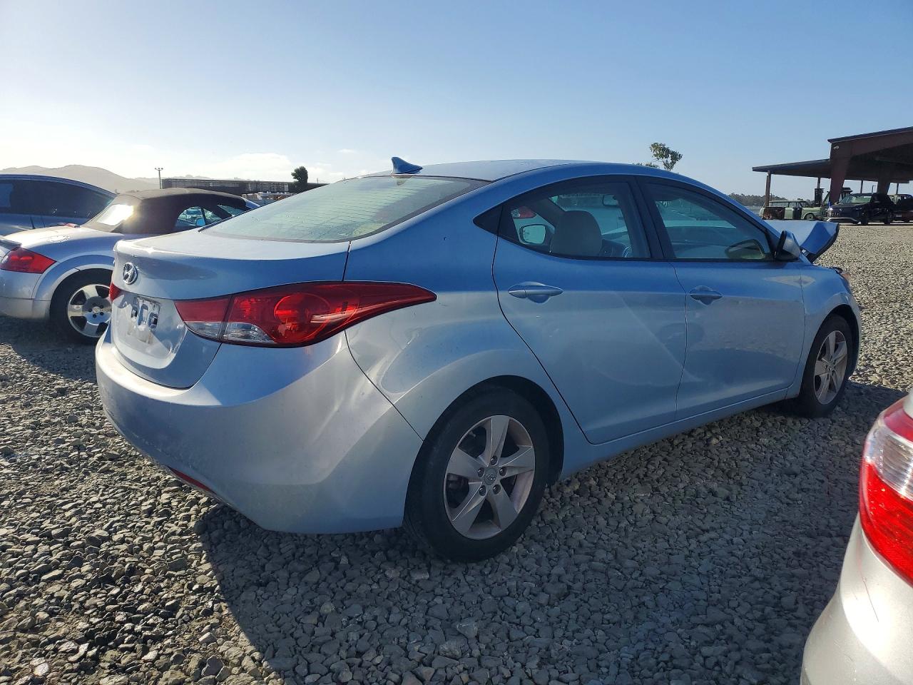 2012 Hyundai Elantra Gls Blue vin: KMHDH4AE6CU254865
