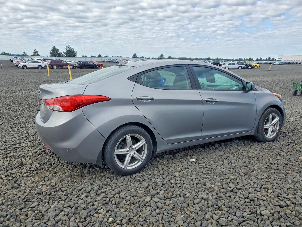 2012 Hyundai Elantra Gls Gray vin: KMHDH4AE6CU259757